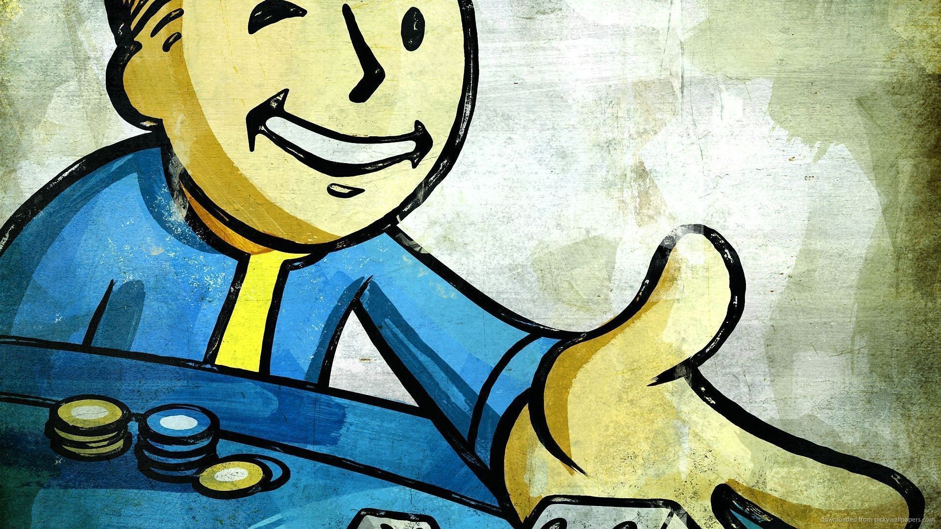 Vault Boy, Fallout: New Vegas, Fiches, Casinò, 1920x1080, immagine di sfondo