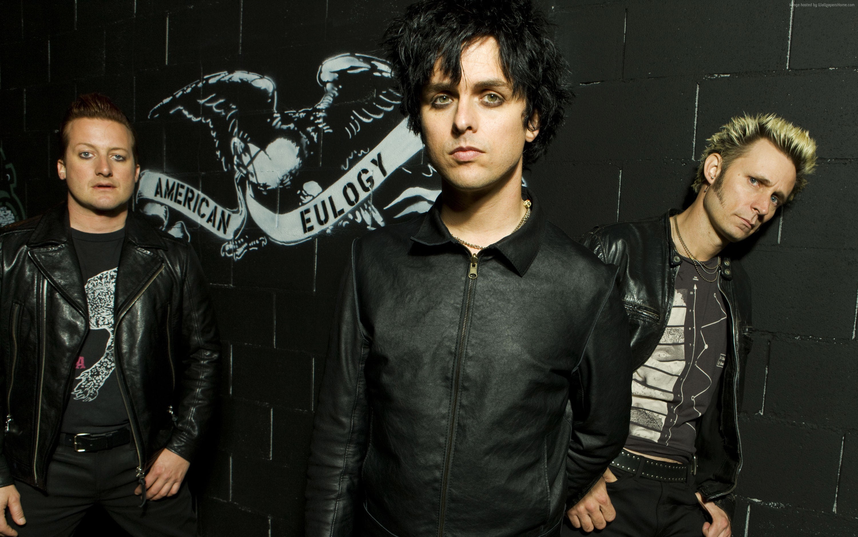 Green Day, Billie Joe Armstrong, Mike Dirnt, Tré Cool, American Eulogy, sfondo widescreen 2K