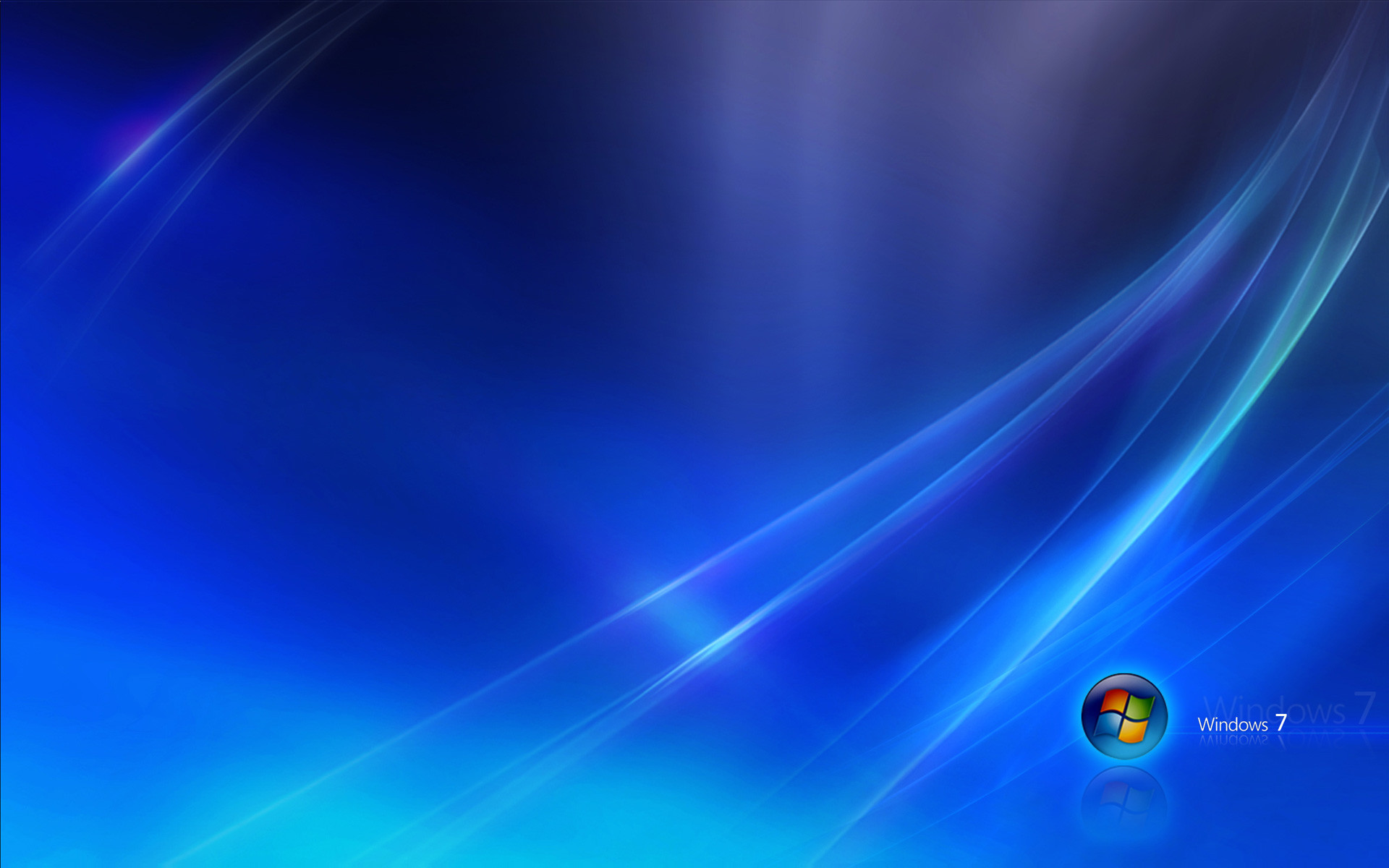 Windows 7, Onde, Blu, 16:10 Full HD, wallpaper widescreen