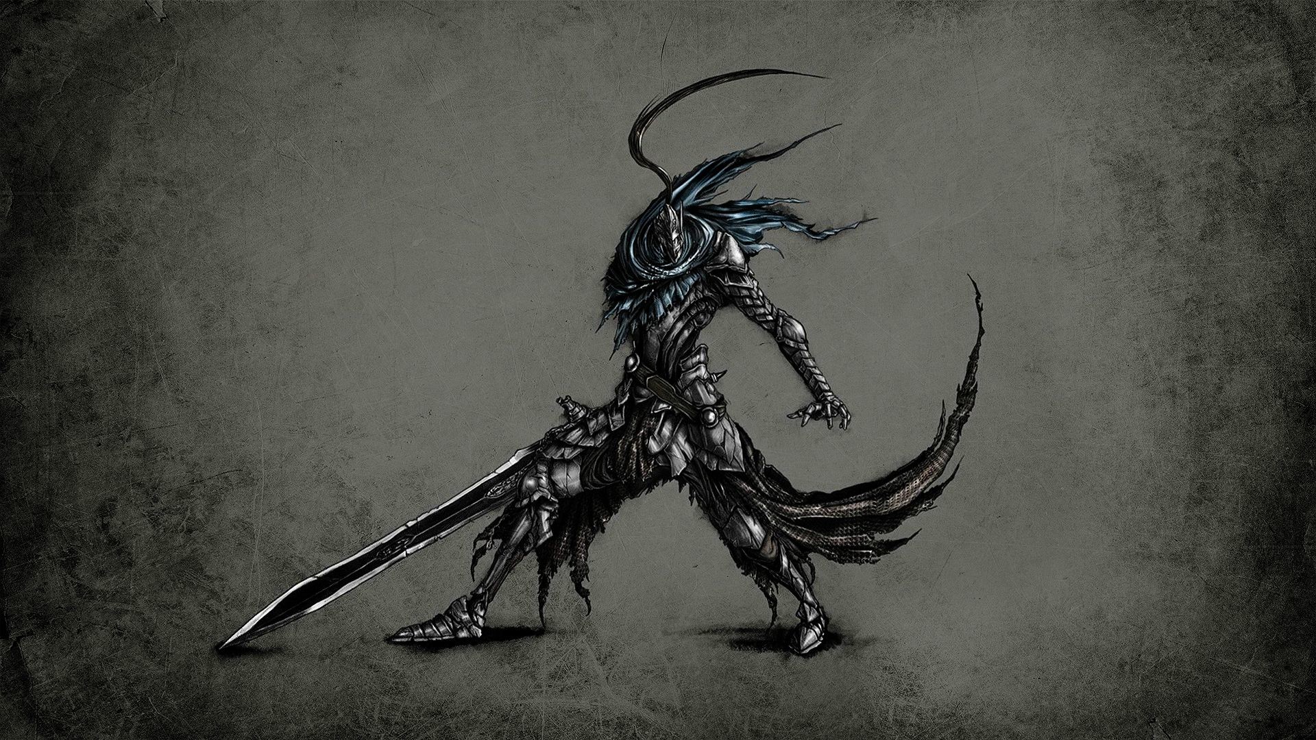 Artorias, Dark Souls, Spadone, Schizzo, 16:9 Full HD, sfondo widescreen