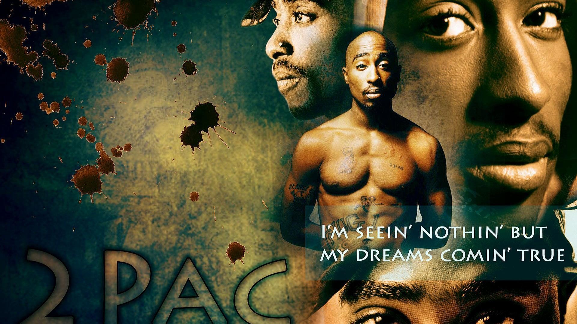 Tupac Shakur, 2Pac, Citazione, Collage, Full HD, sfondo per PC e portatile