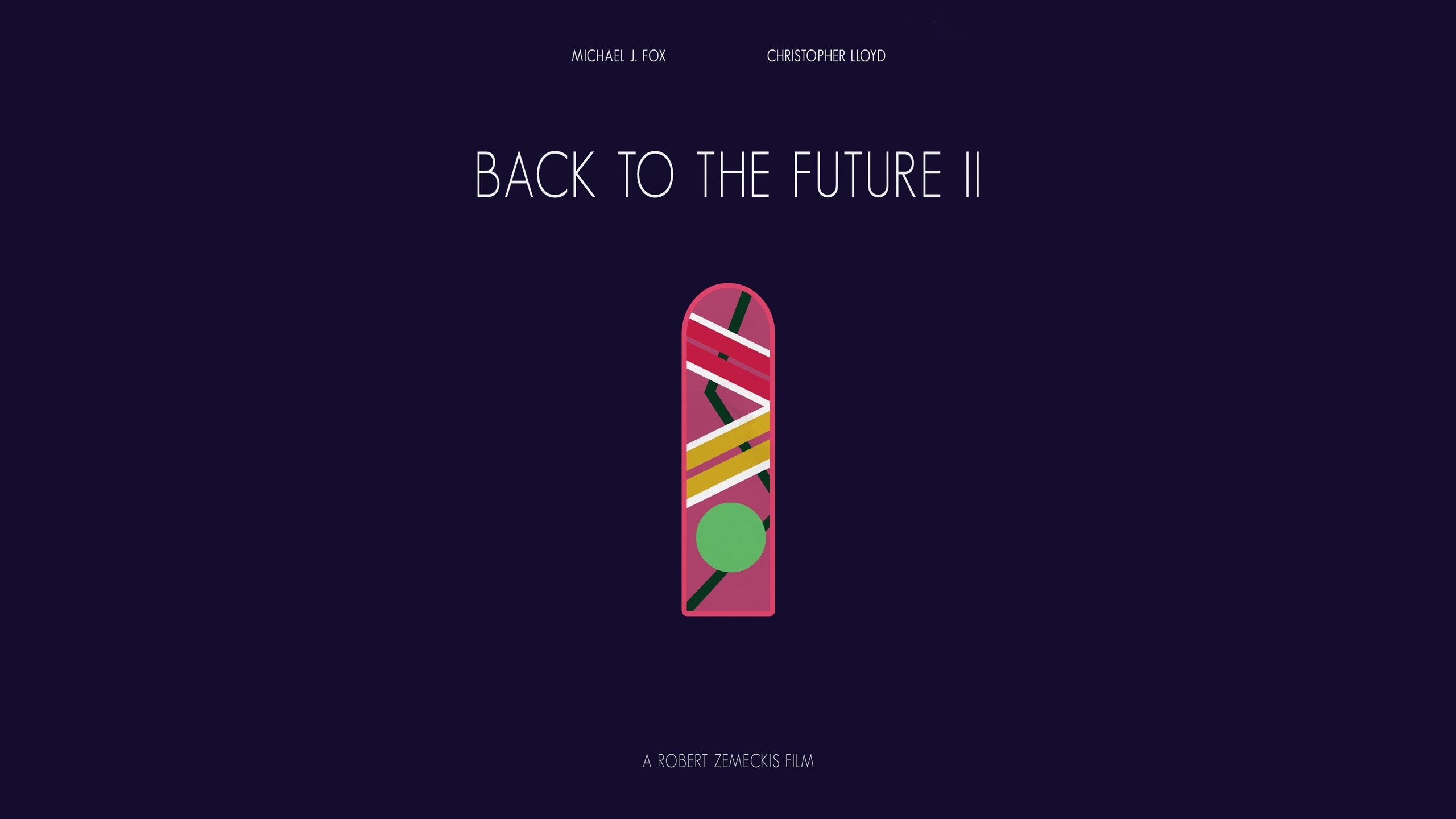 Ritorno al futuro - Parte II, Hoverboard, Minimalismo, Poster, 2K, sfondo per PC