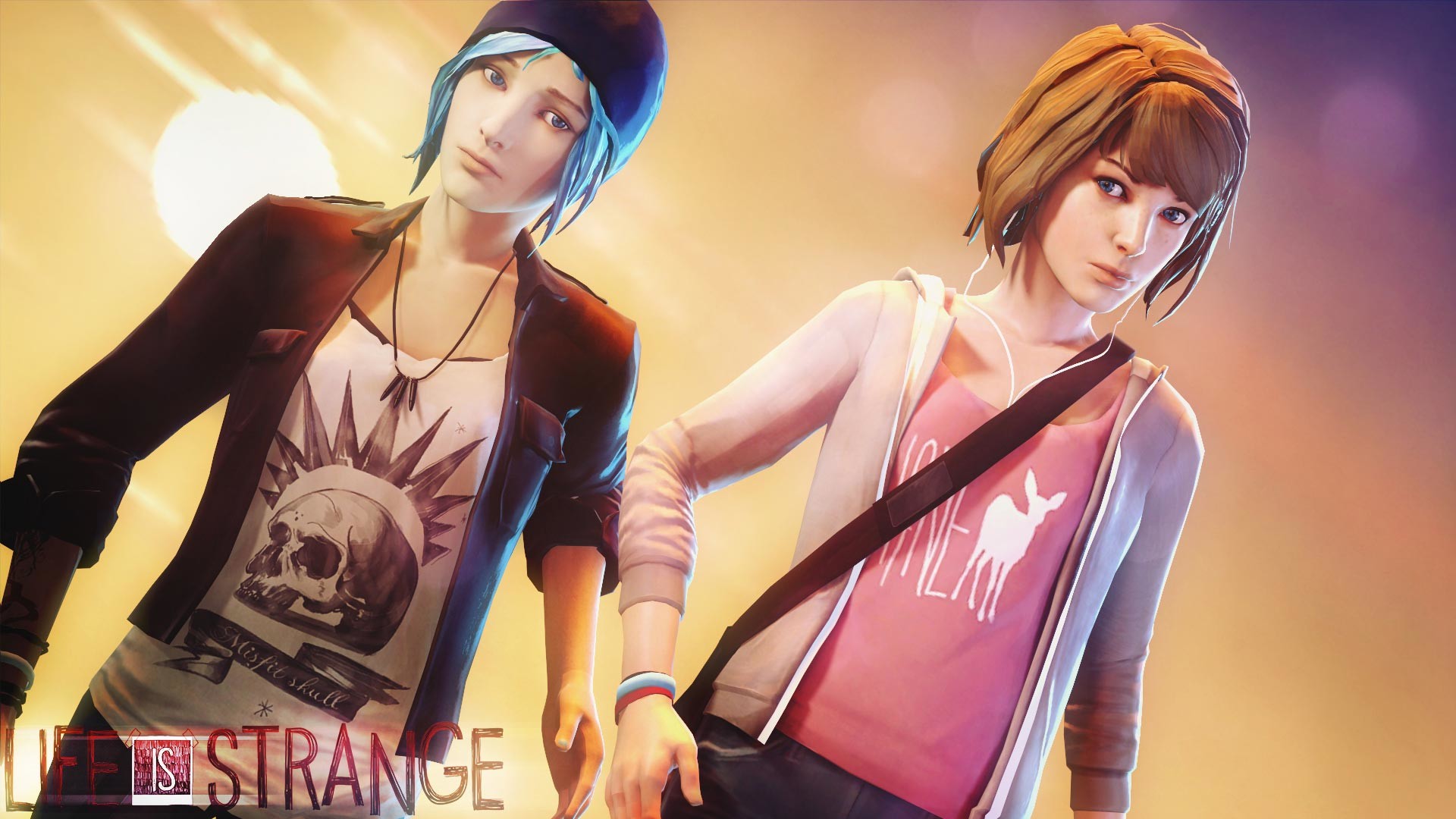 Chloe Price, Max Caulfield, Life is Strange, Logo, Fan art, Full HD, sfondo desktop