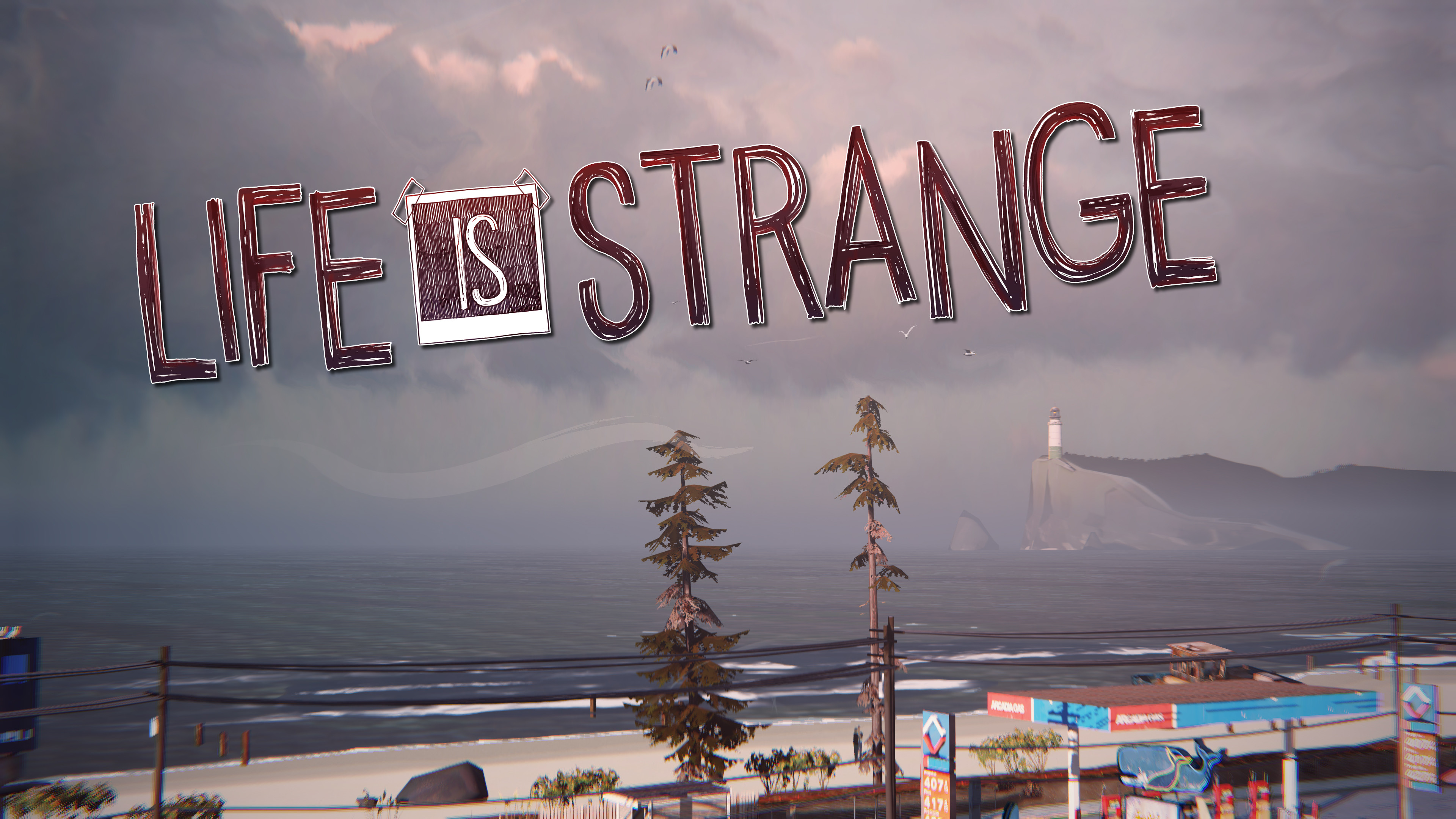 Life is Strange, Logo, Arcadia Bay, Faro, 4K 2160p, sfondo desktop