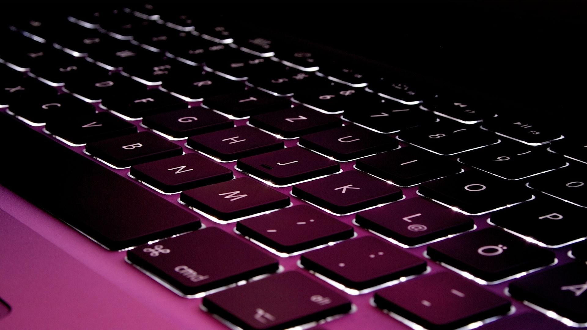 Tastiera retroilluminata, Laptop, Rosa, sfondo per computer