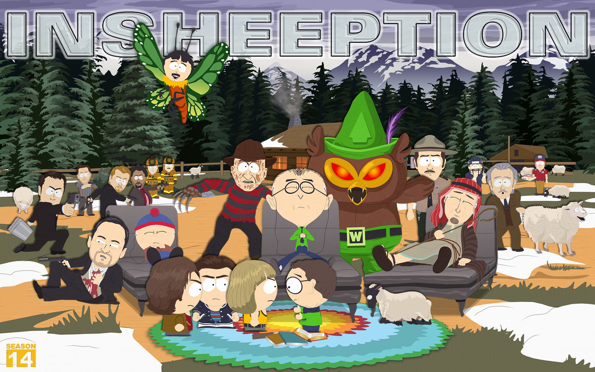 South Park, Insheeption, Personaggi, Bosco, 1920x1200, sfondo MacBook Pro