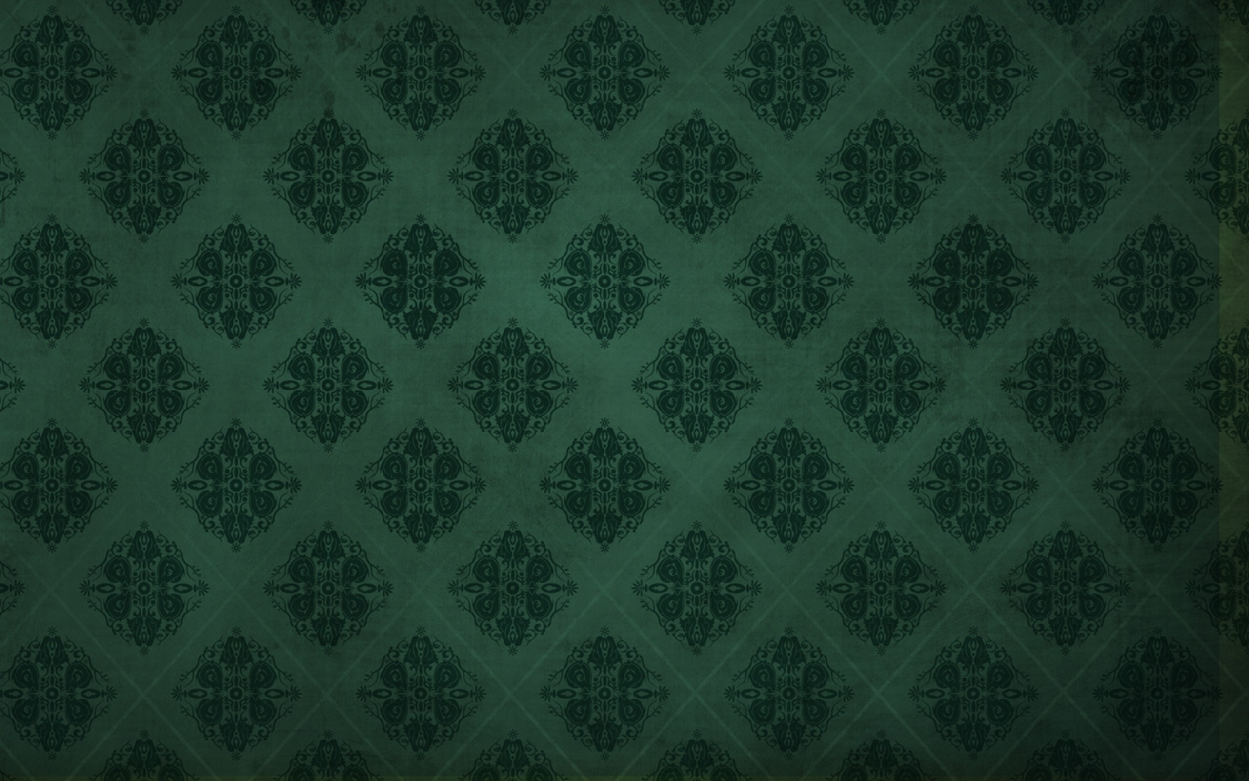 Damascato, Verde scuro, Carta da parati, 16:10 2K, sfondo widescreen