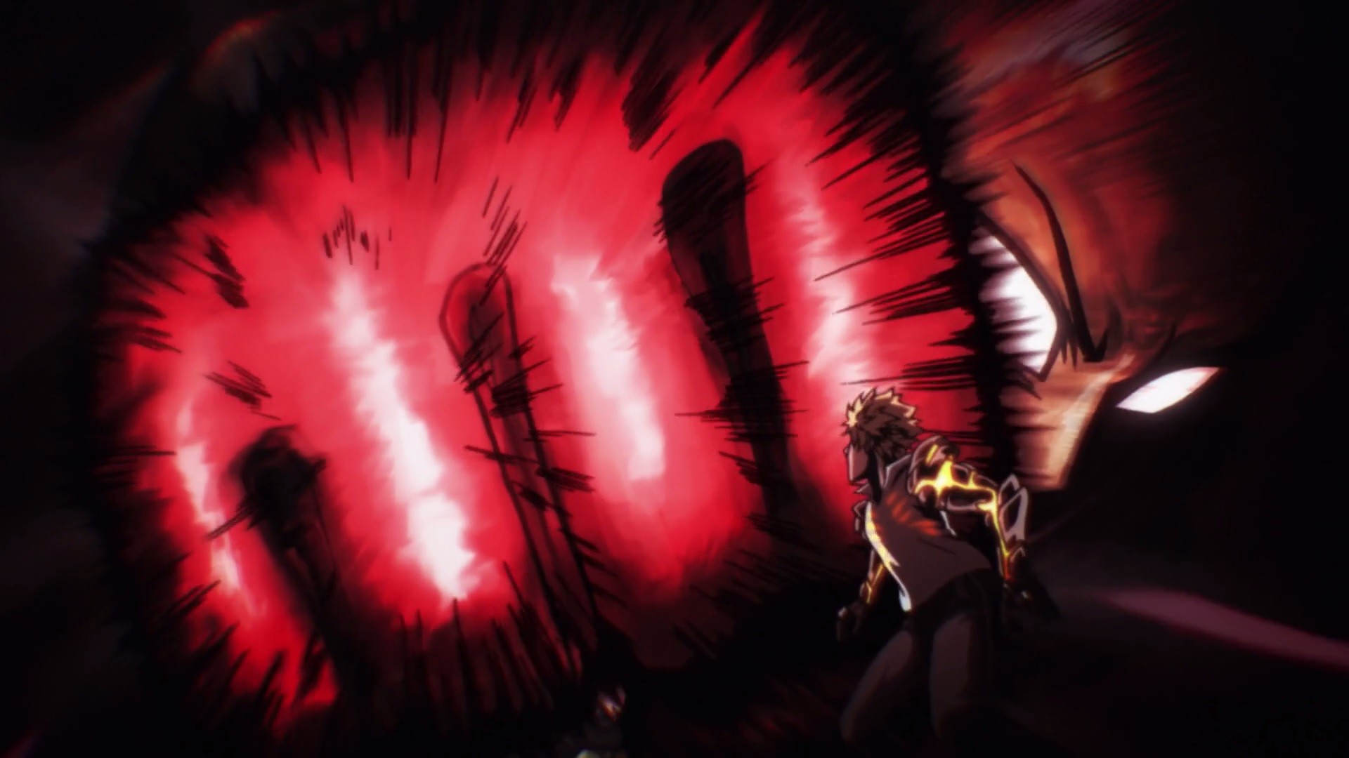 Saitama, One Punch Man, Pugno serio, Rosso, 1920x1080, immagine di sfondo