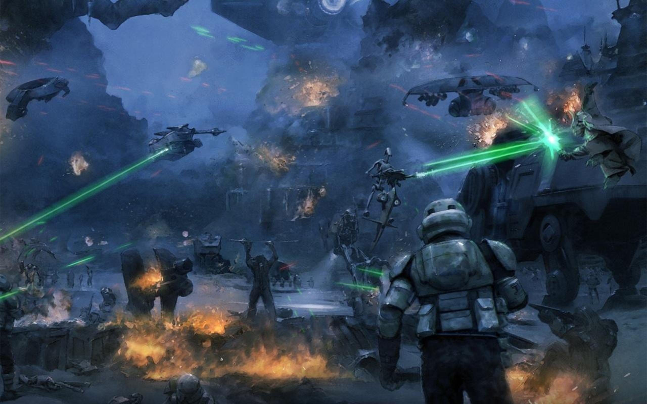 Star Wars Battlefront, Shadowtrooper, Battaglia, Laser, 2K, wallpaper per portatile