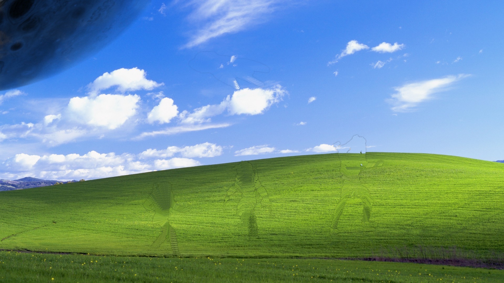 Bliss, Windows XP, Collina, Nuvole, Cielo azzurro, Full HD 1080p, sfondo desktop