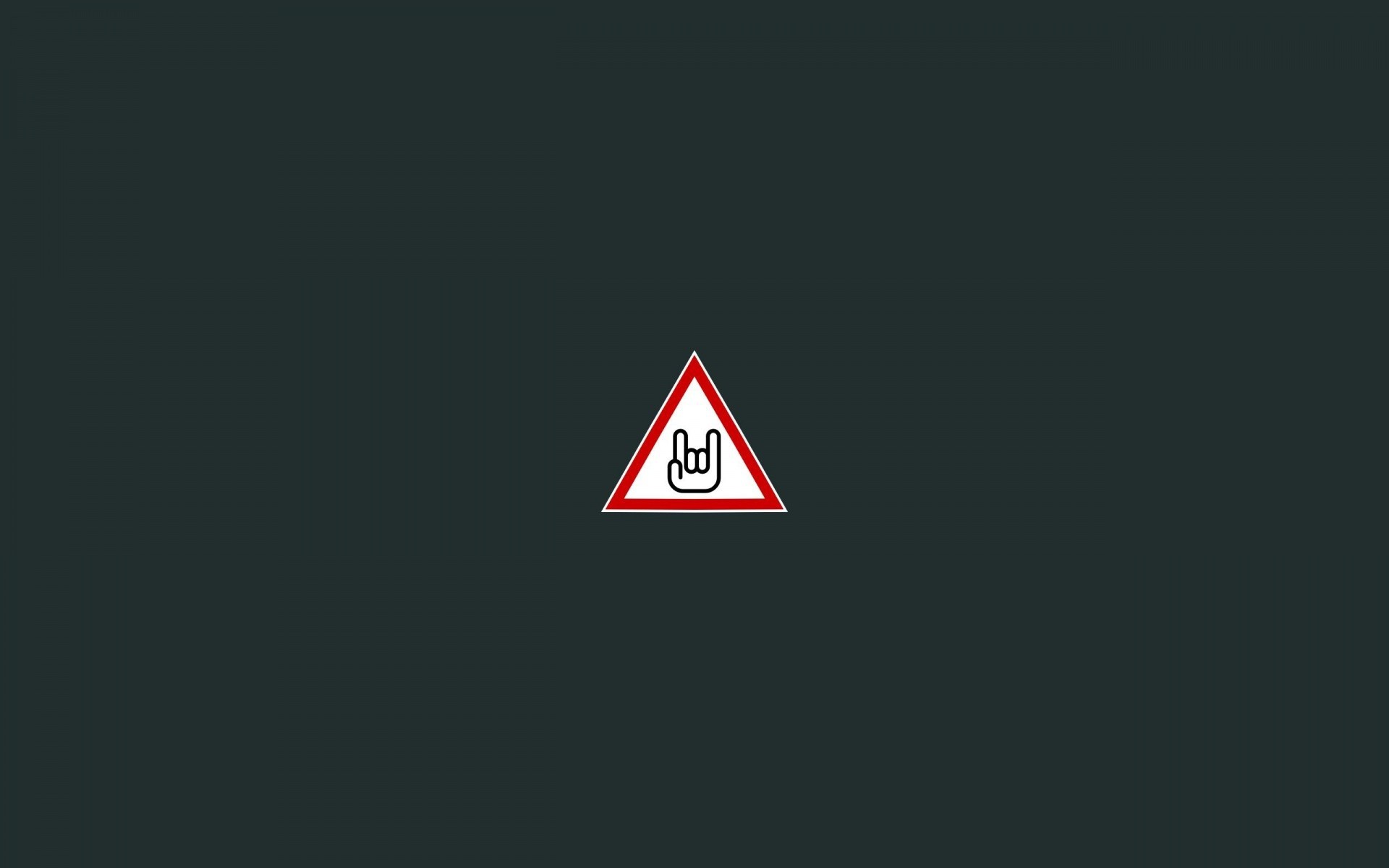 Corna del rock, Cartello stradale, Minimalista, 1920x1200, immagine di sfondo
