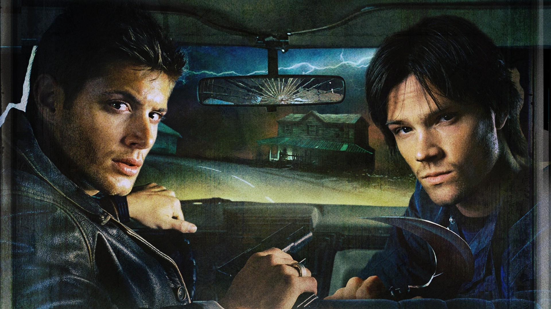 Dean Winchester, Sam Winchester, Impala, Supernatural, Full HD, sfondo desktop