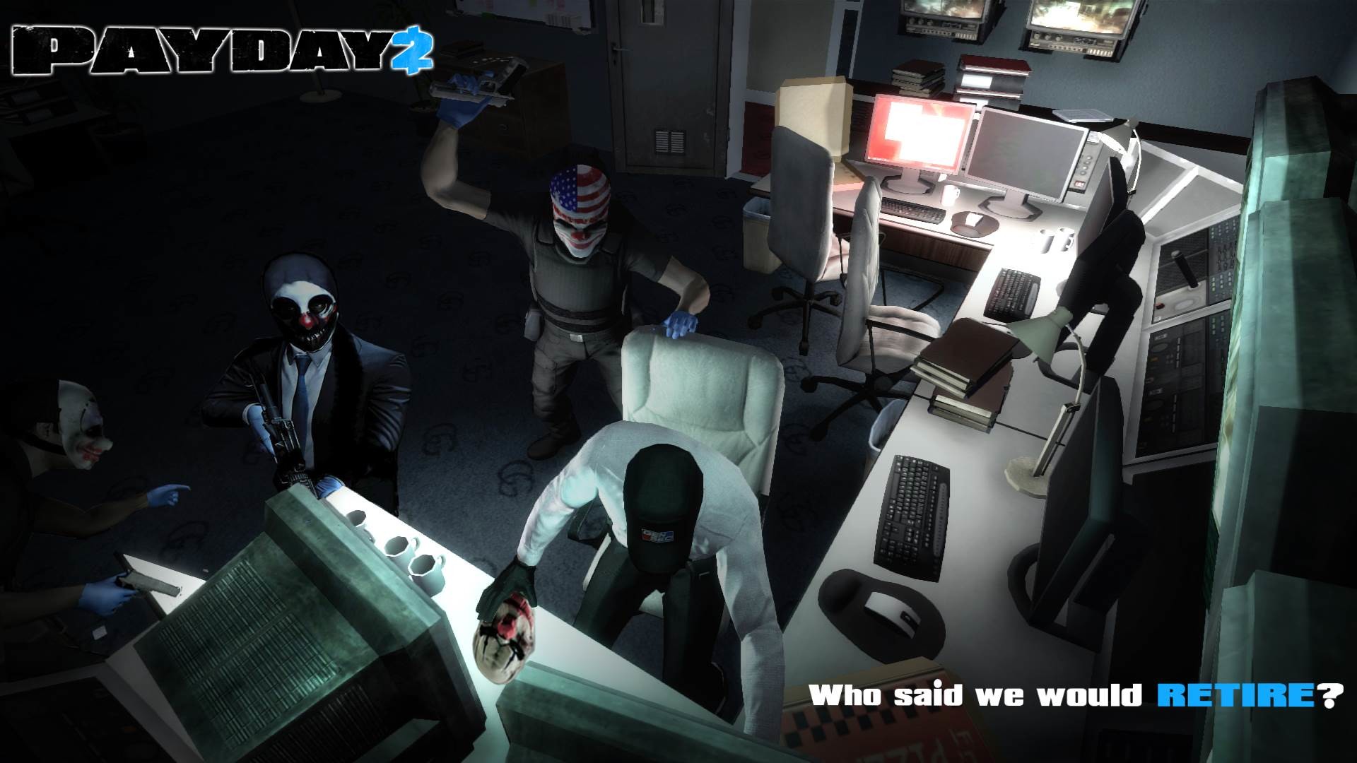 Payday 2, Who Said We Would Retire?, Ufficio, Colpo, 1920x1080, immagine di sfondo