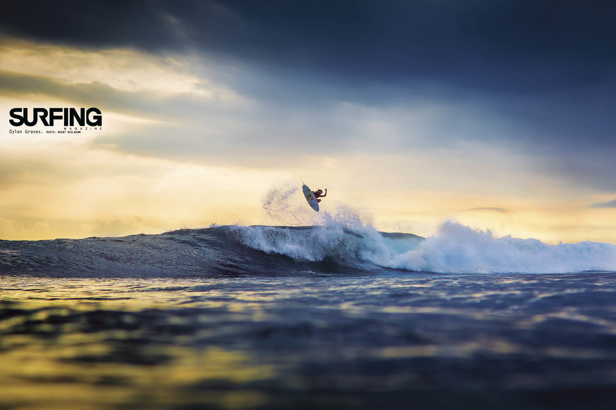Surfing Magazine, Surfista, Salto, Onde, Crepuscolo, Full HD, wallpaper per PC