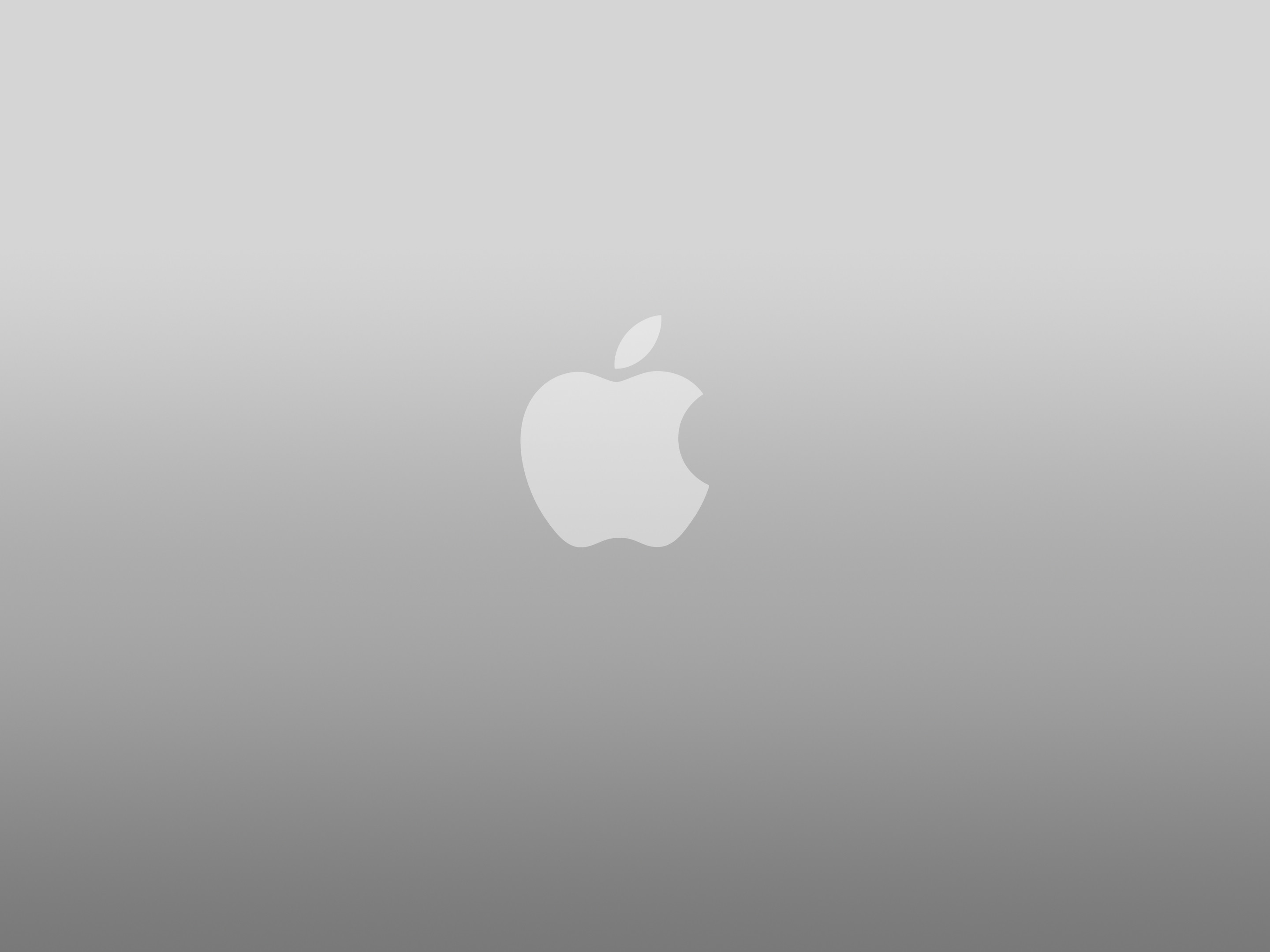 Logo Apple, Grigio, Minimalismo, 2K, schermata di blocco iPad