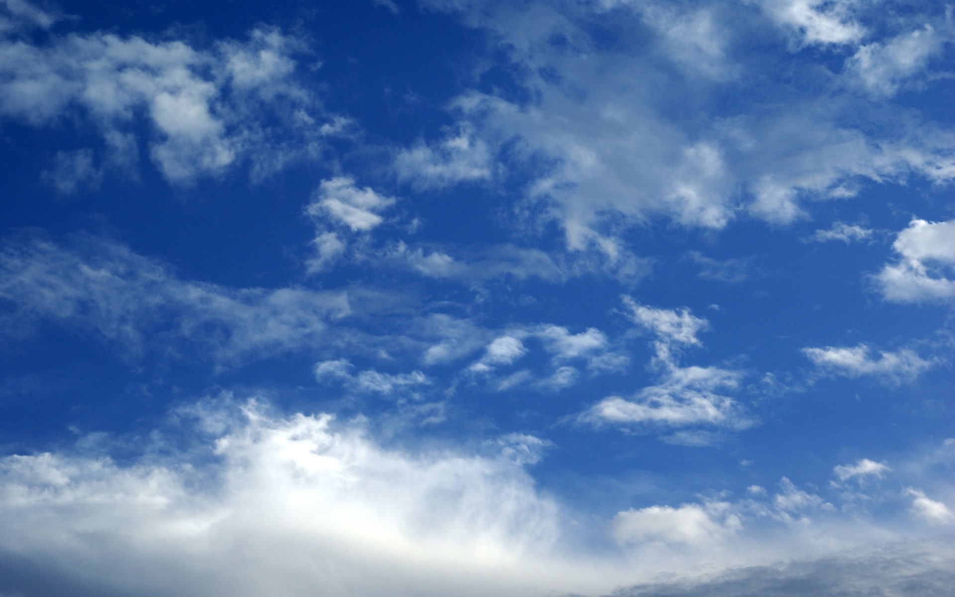 Cielo blu, Nuvole bianche, Full HD, wallpaper per computer