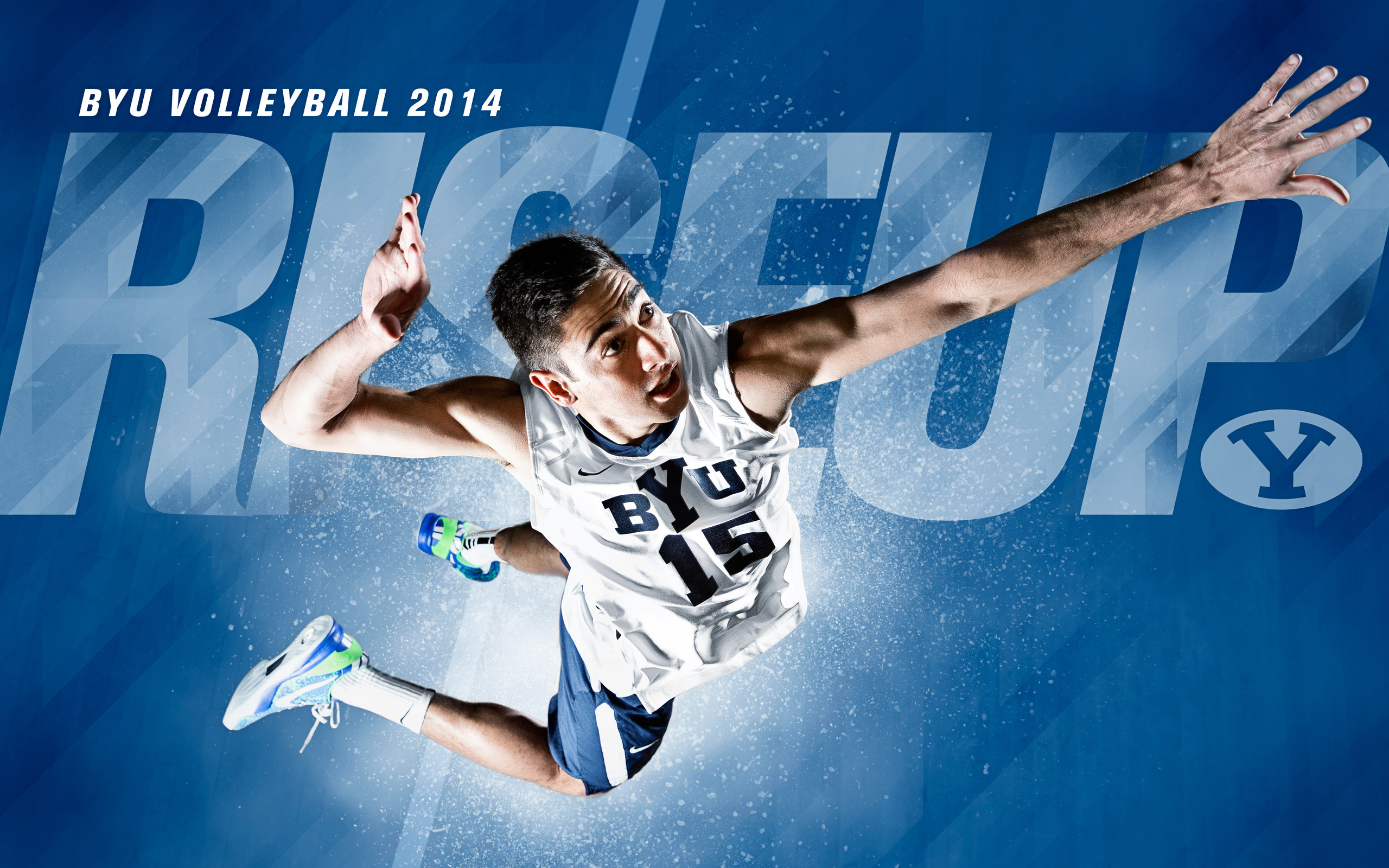 BYU Volleyball, Rise Up, Schiacciata, Salto, 2K, sfondo Windows 11