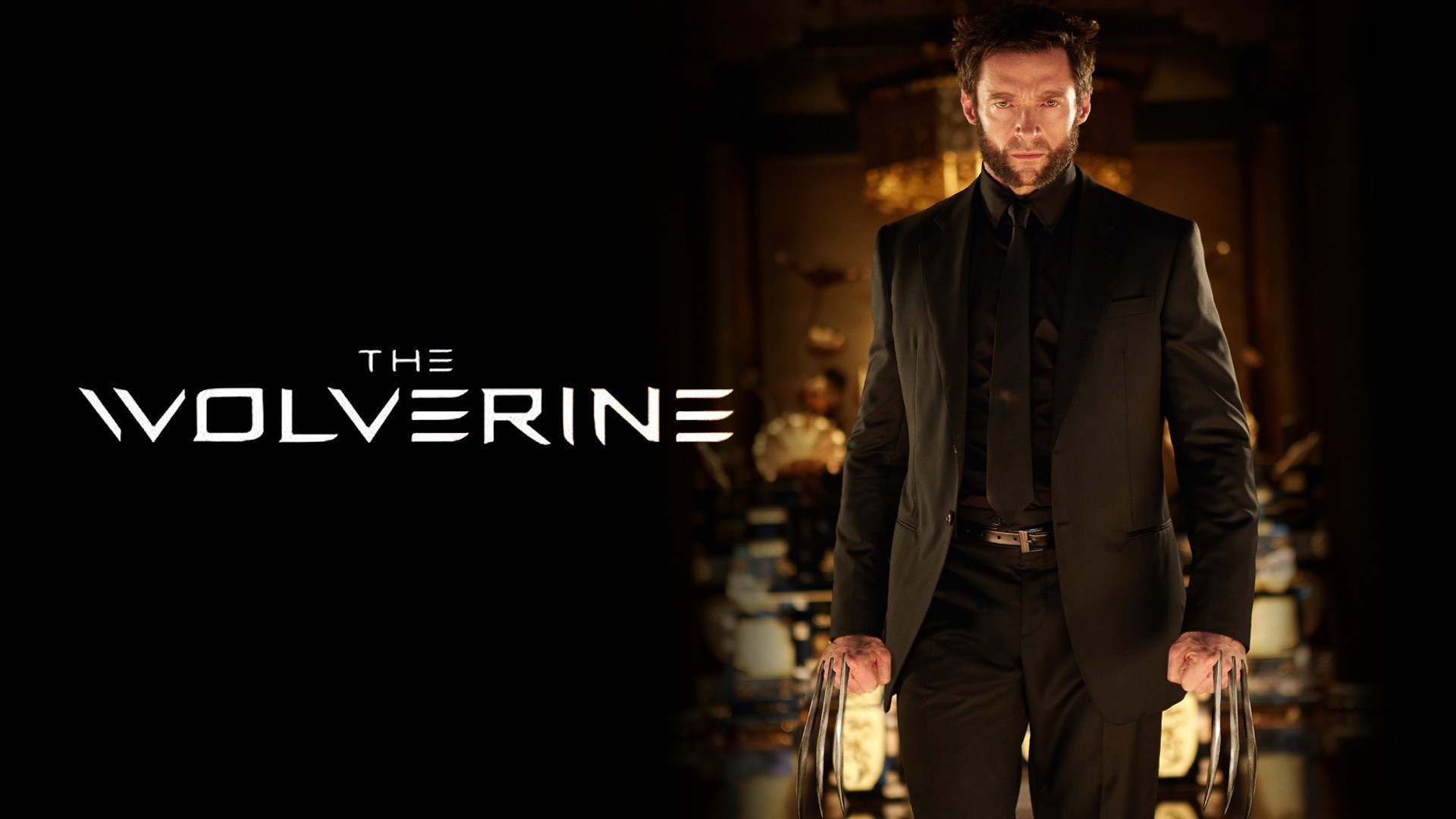 Wolverine - L'immortale, Hugh Jackman, Wolverine, Sfondo nero, 1920x1080, wallpaper desktop