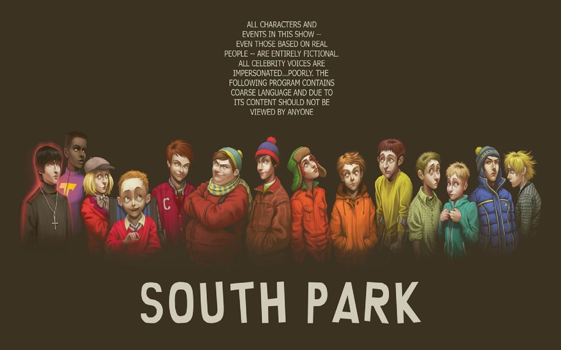 South Park, Personaggi realistici, Fan art, Avvertenza, 16:10 Full HD, sfondo widescreen