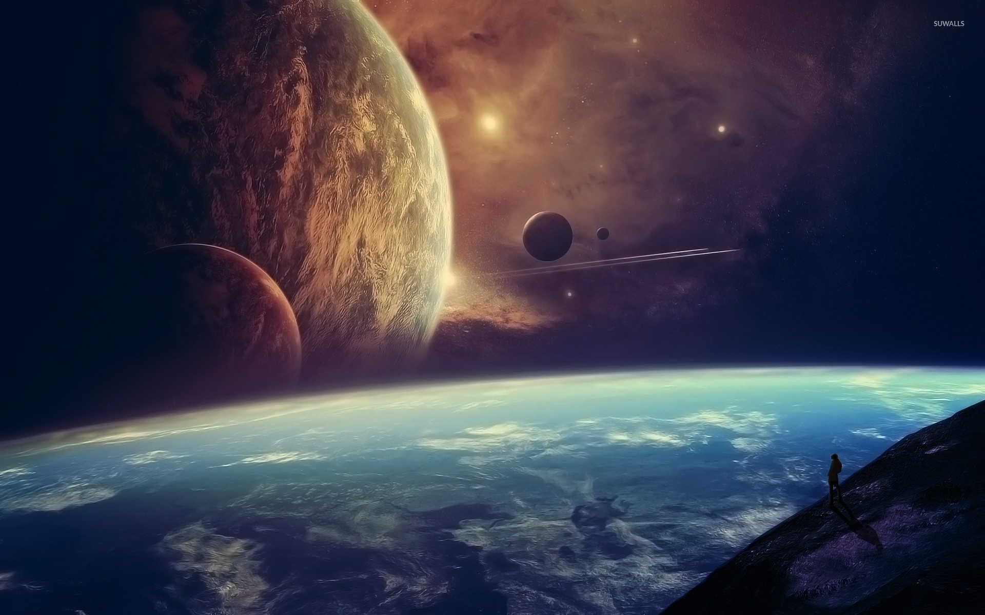 Pianeti, Atmosfera, Fantascienza, 1920x1200, wallpaper desktop