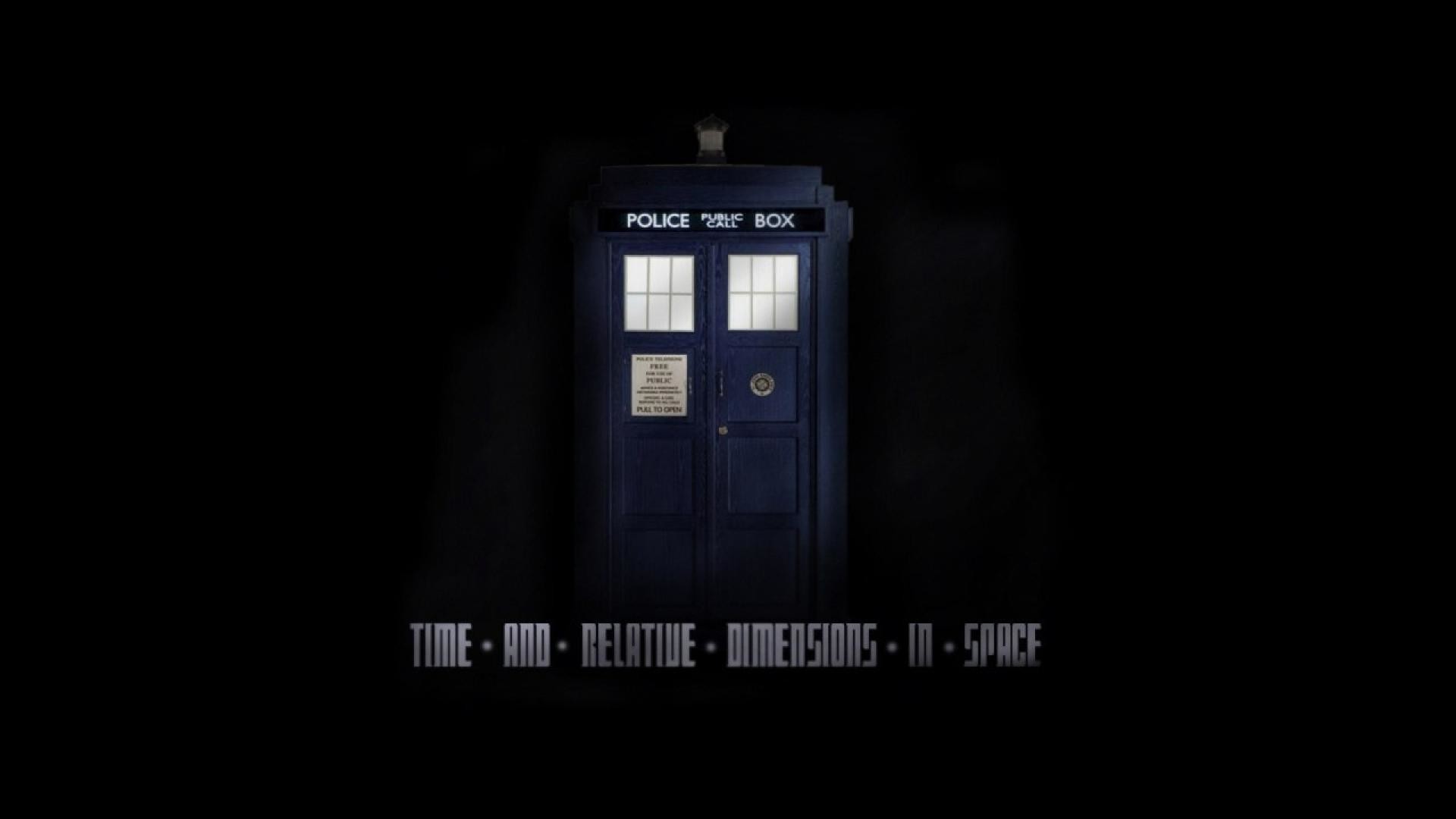 TARDIS, Time And Relative Dimension In Space, Doctor Who, Sfondo nero, wallpaper per portatile