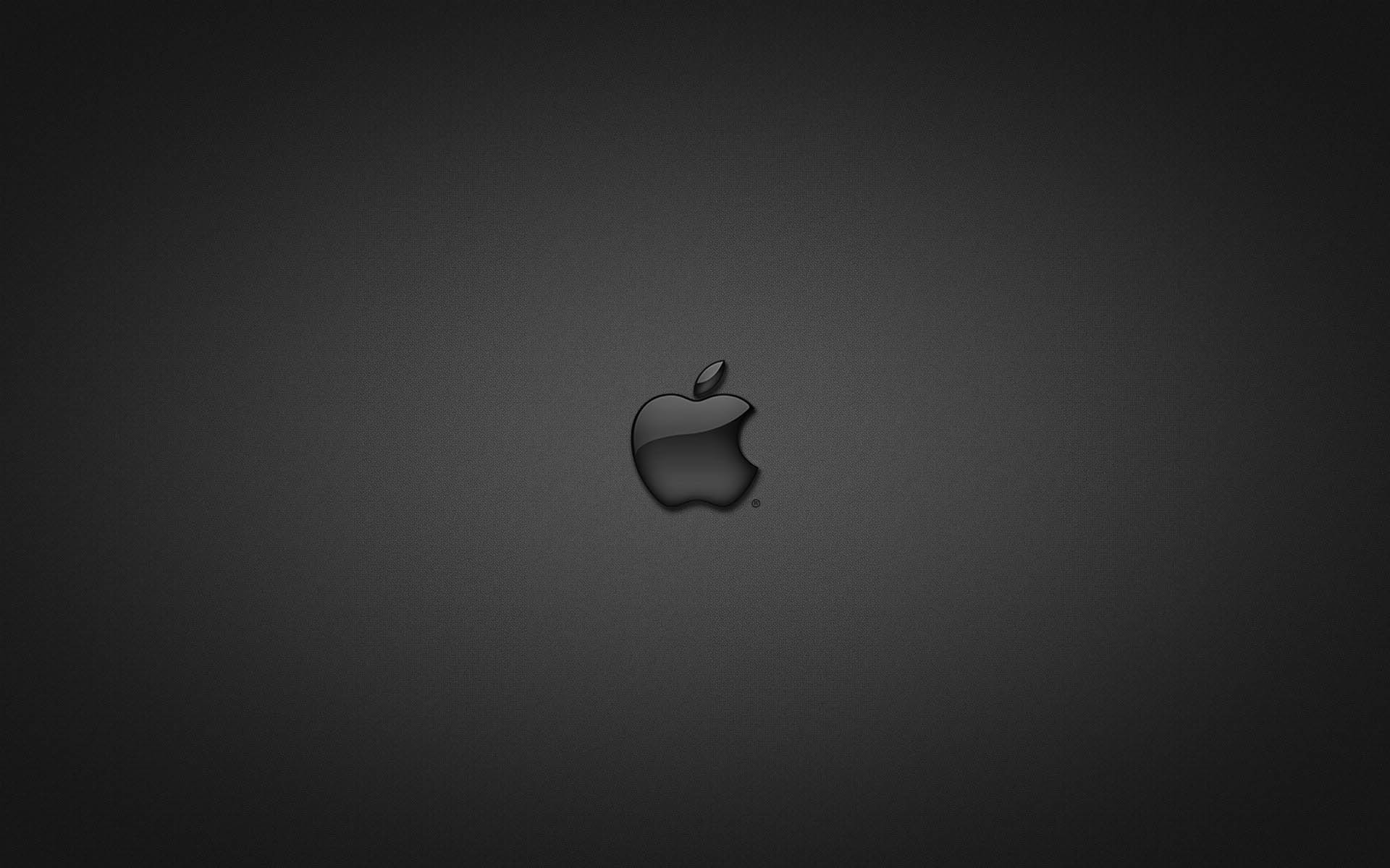 Apple, Logo, Grigio scuro, Minimalismo, 1920x1200, sfondo per PC