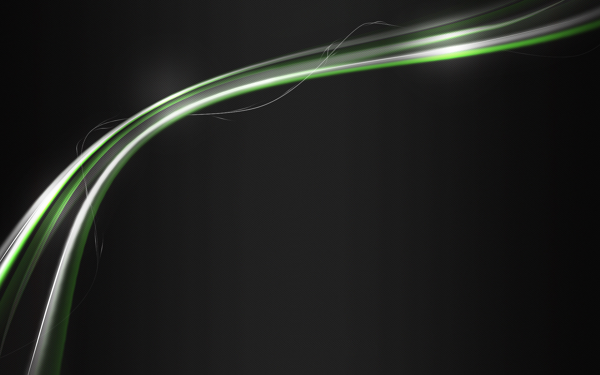 Linee astratte, Verde, Sfondo nero, 16:10 Full HD, wallpaper widescreen