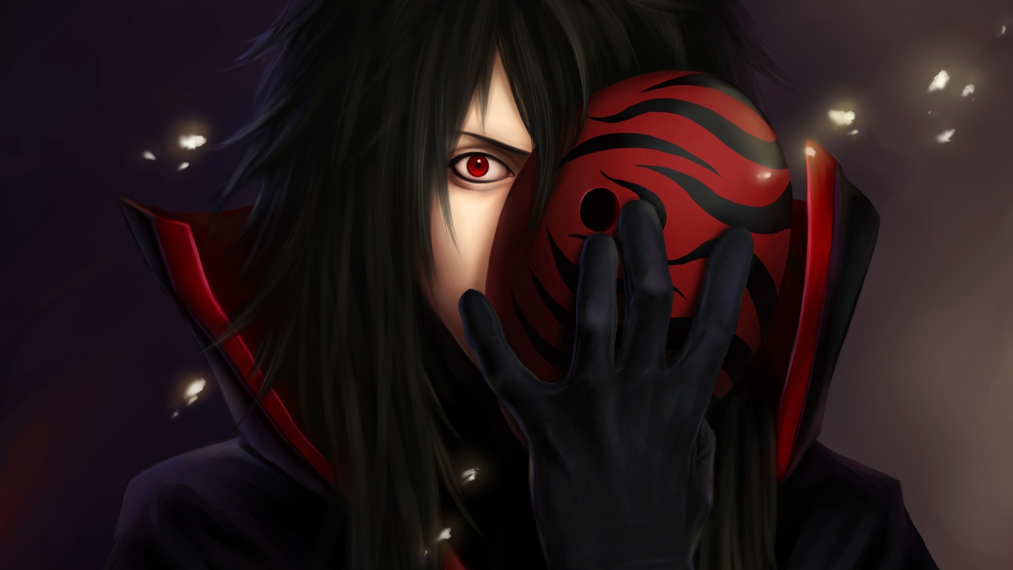Madara Uchiha, Naruto Shippuden, Maschera di Tobi, Rinnegan, 3840x2160, wallpaper desktop
