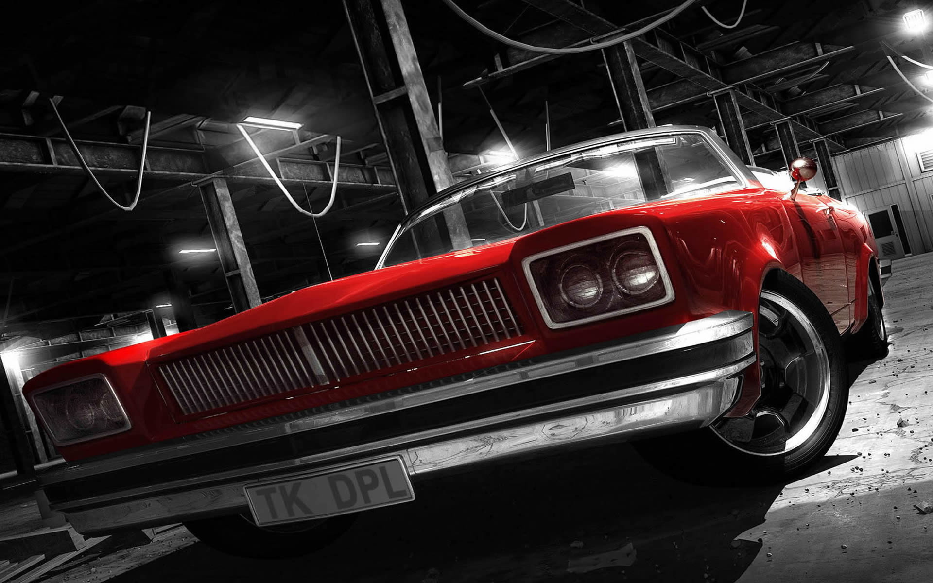 Auto classica, Rosso, 1920x1200, sfondo MacBook Pro