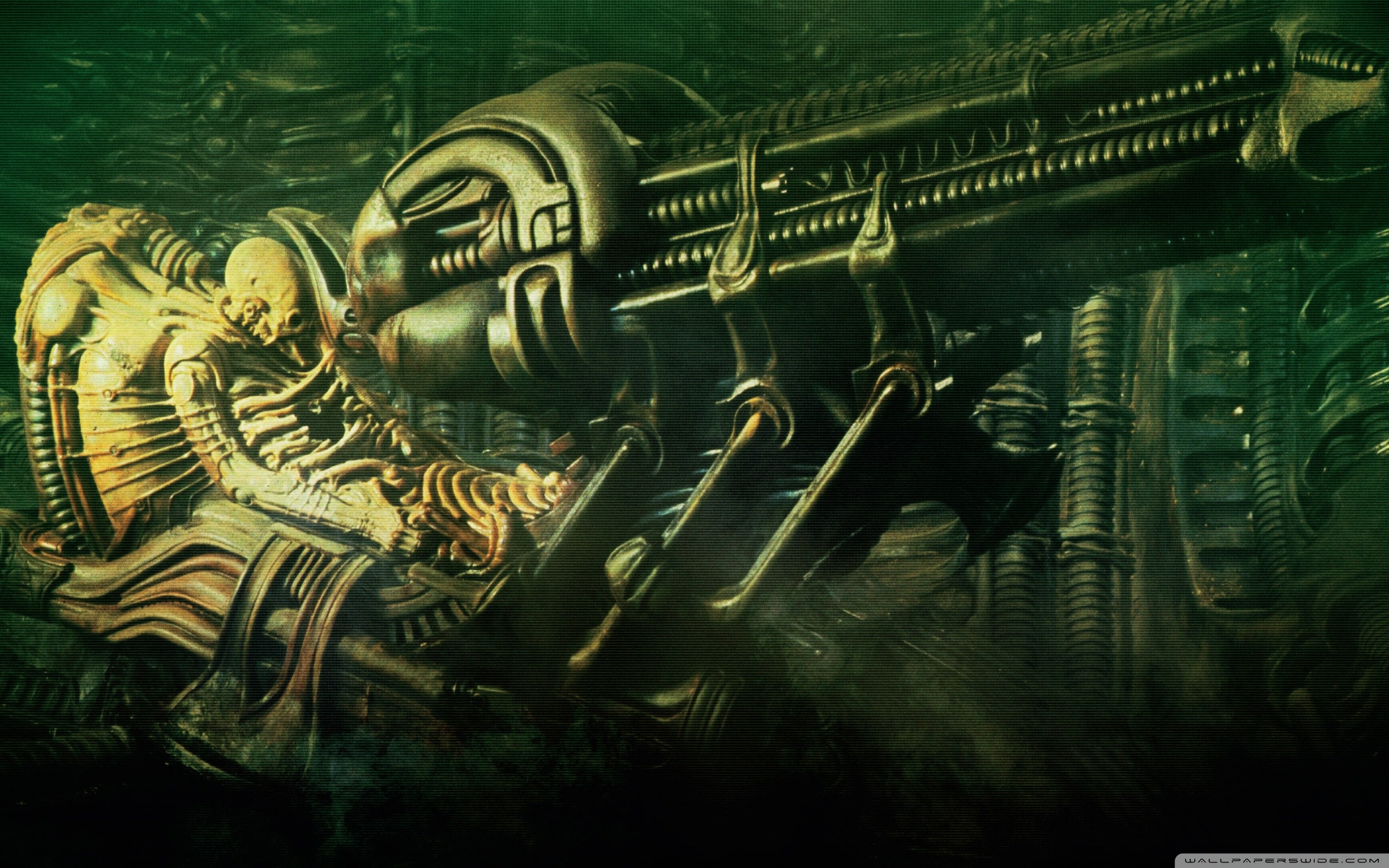 Space Jockey, Alien, H.R. Giger, Biomeccanico, 2560x1600, sfondo MacBook Pro
