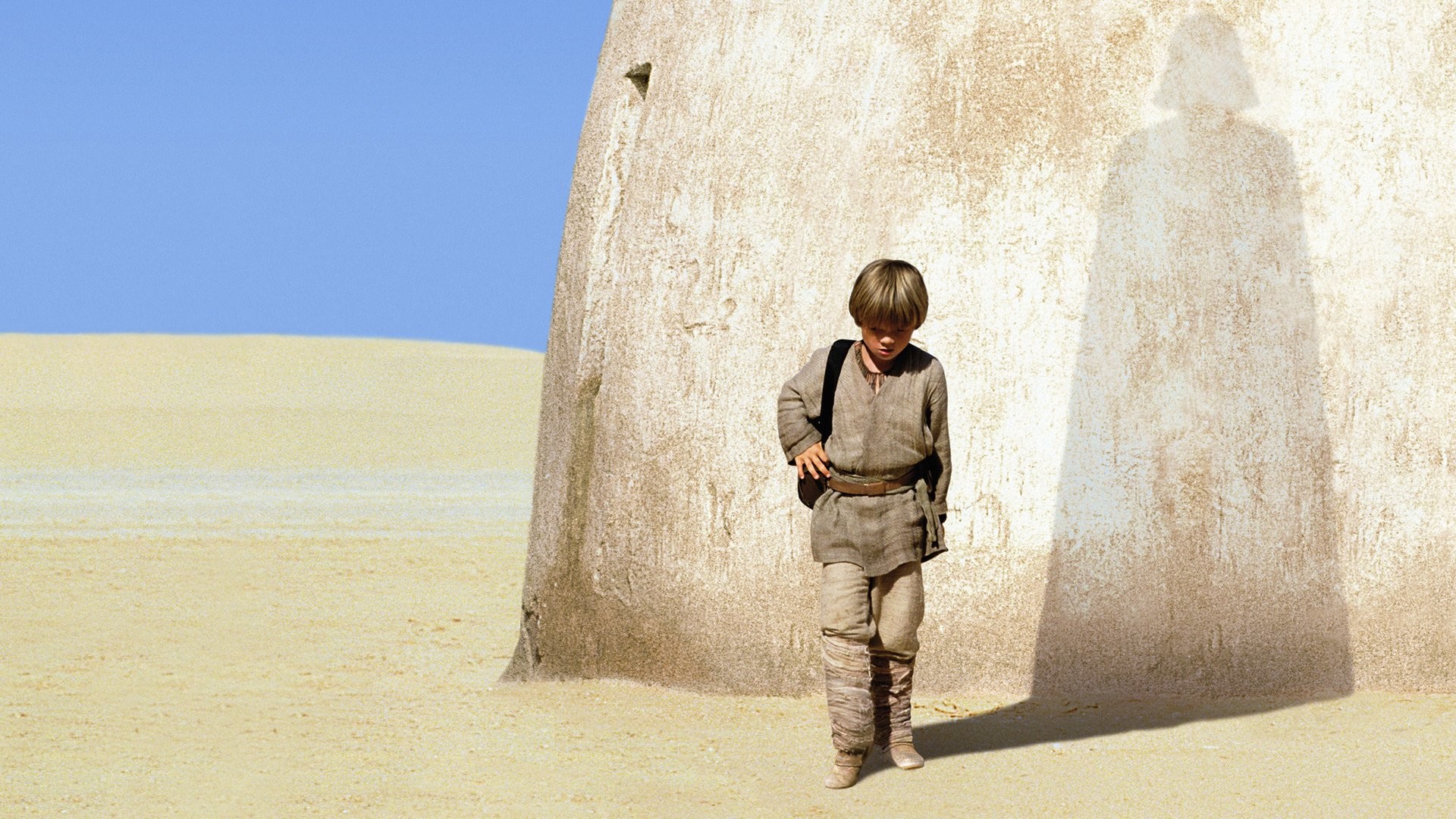 Anakin Skywalker, Jake Lloyd, La minaccia fantasma, Tatooine, Ombra di Darth Vader, Deserto, immagine di sfondo