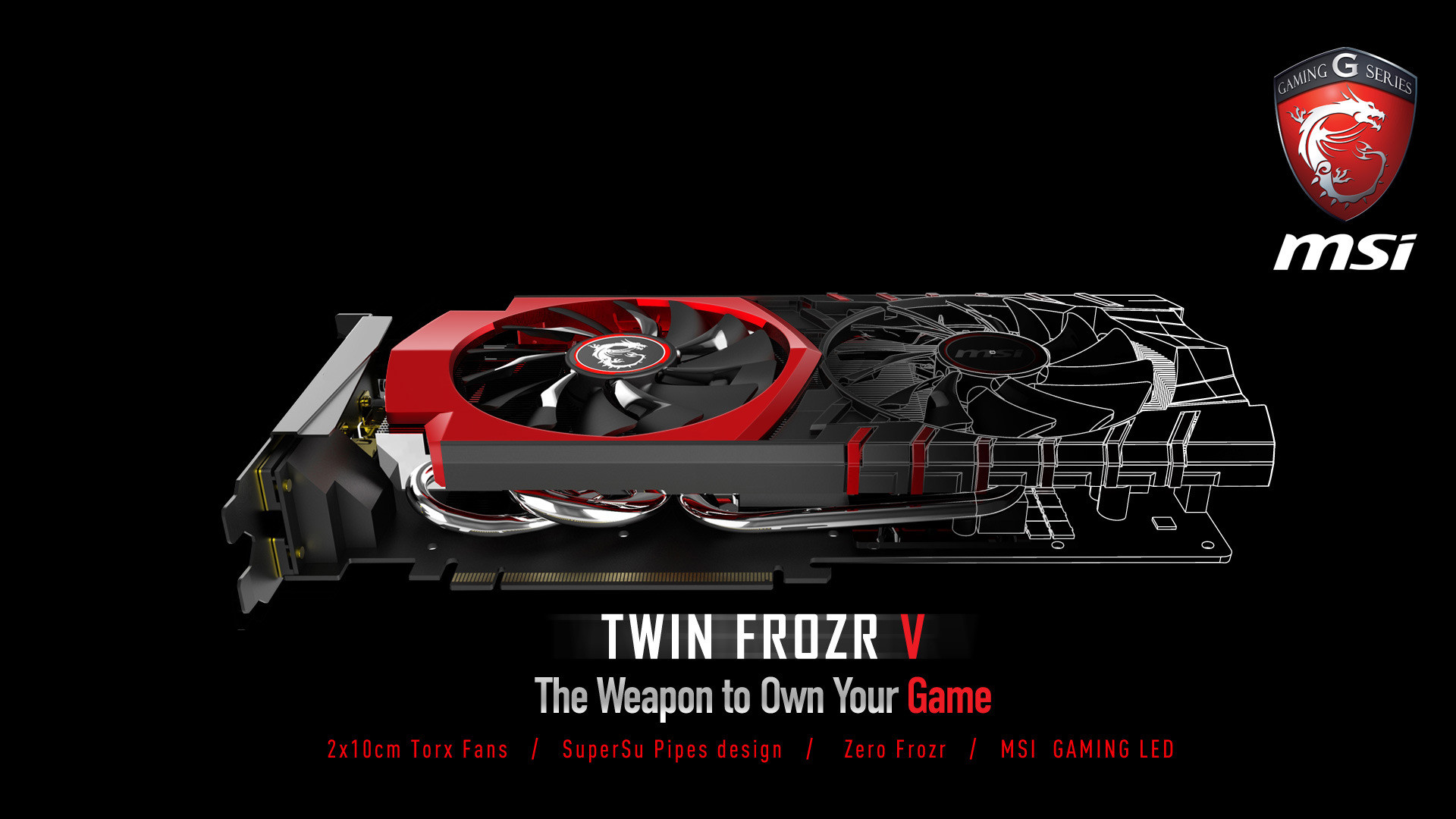 MSI Twin Frozr V, MSI, Scheda video, Sfondo nero, Full HD, wallpaper per portatile