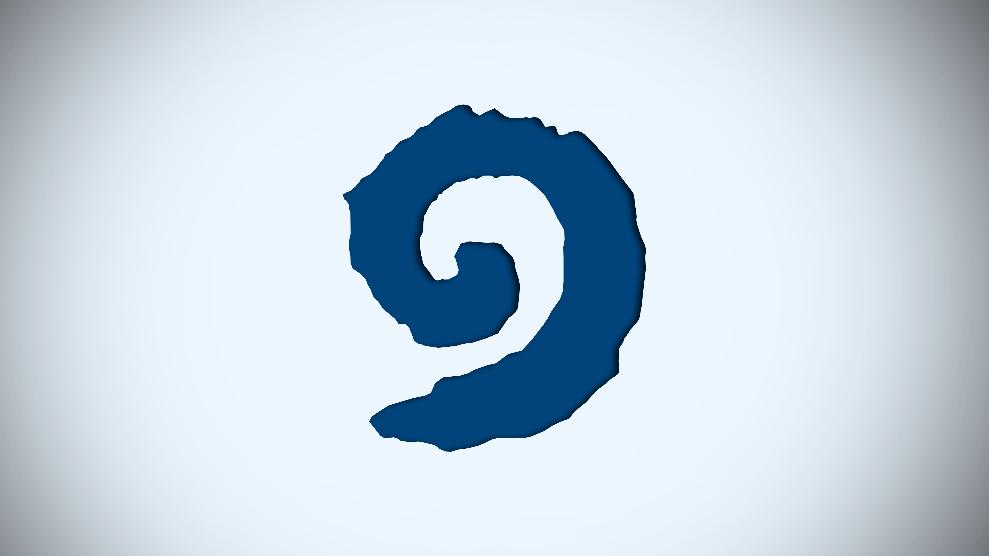 Logo Hearthstone, Hearthstone, Blu, Sfondo bianco, Minimalista, 4K, wallpaper desktop