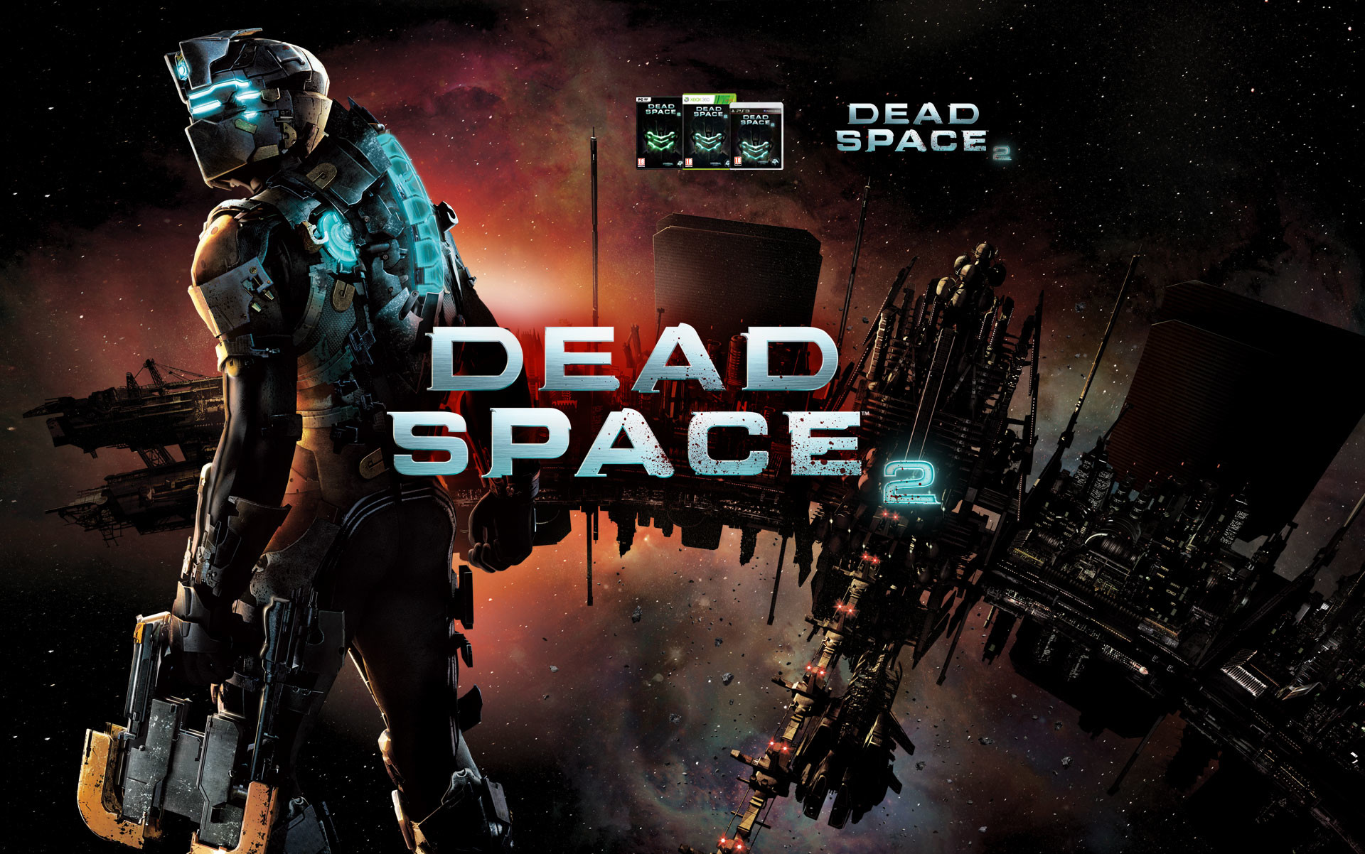 Isaac Clarke, Dead Space 2, Sprawl, Logo, Città spaziale, 1920x1202, sfondo MacBook Pro