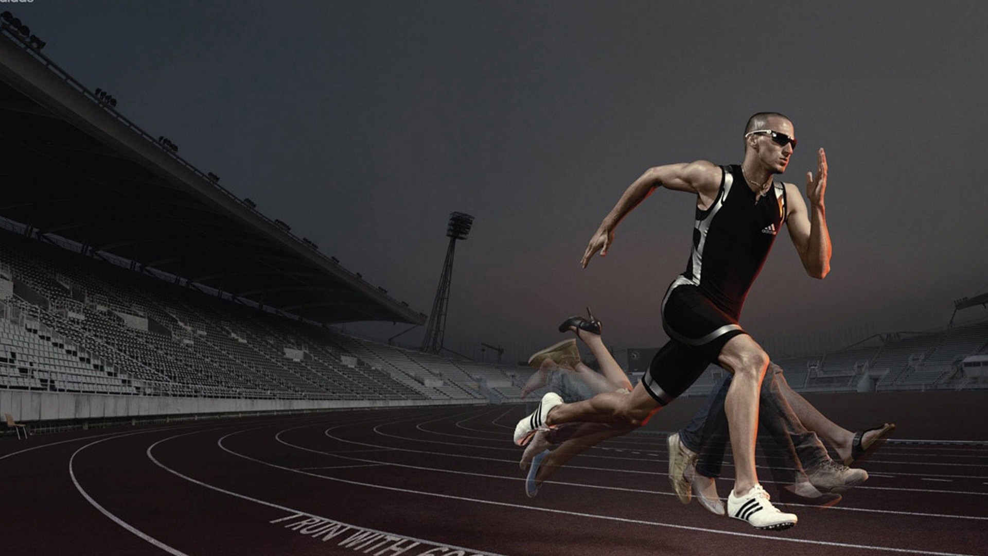 Atletica leggera, Velocista, Pista, Stadio, Full HD, sfondo per PC e portatile