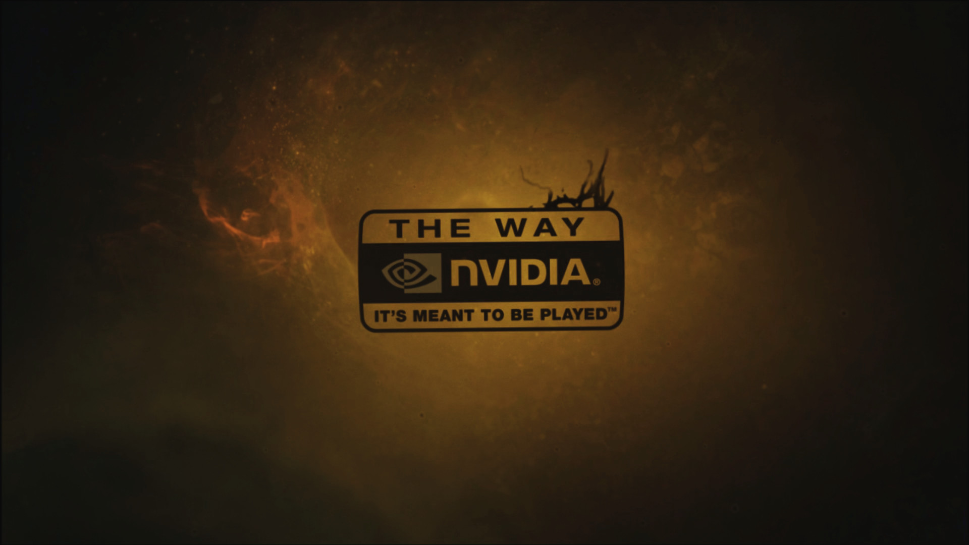 Nvidia, The Way It's Meant to Be Played, Logo, Arancione, 16:9 Full HD, sfondo widescreen