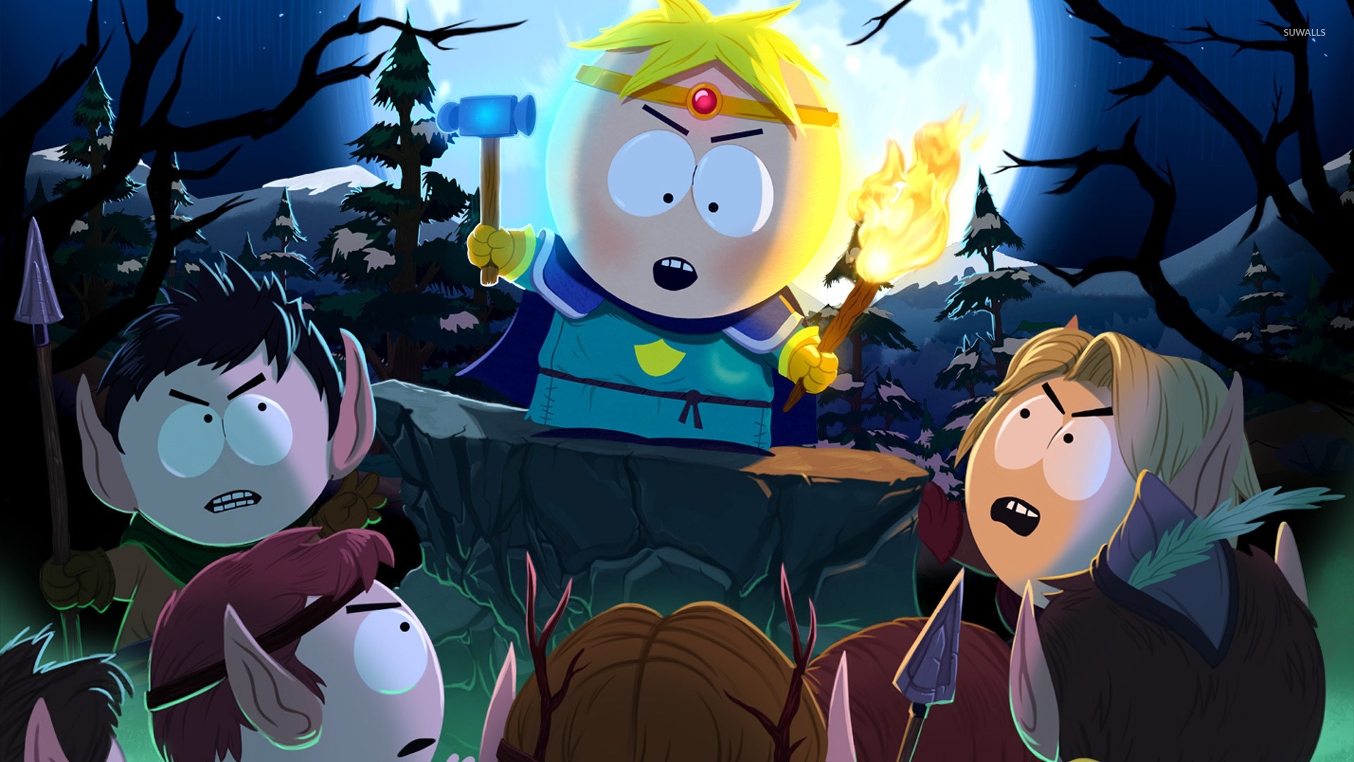 South Park: Il bastone della verità, Butters Stotch, Luna piena, Fantasy, sfondo desktop 1080p