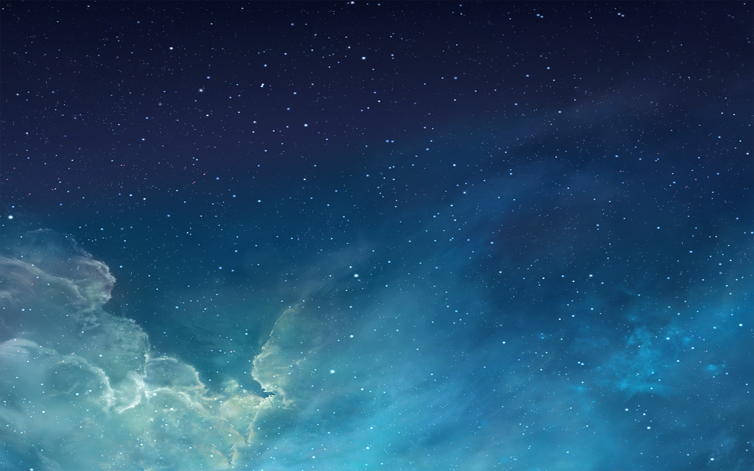 Nebulosa, Spazio, Stelle, Blu, iOS 7, sfondo desktop Mac