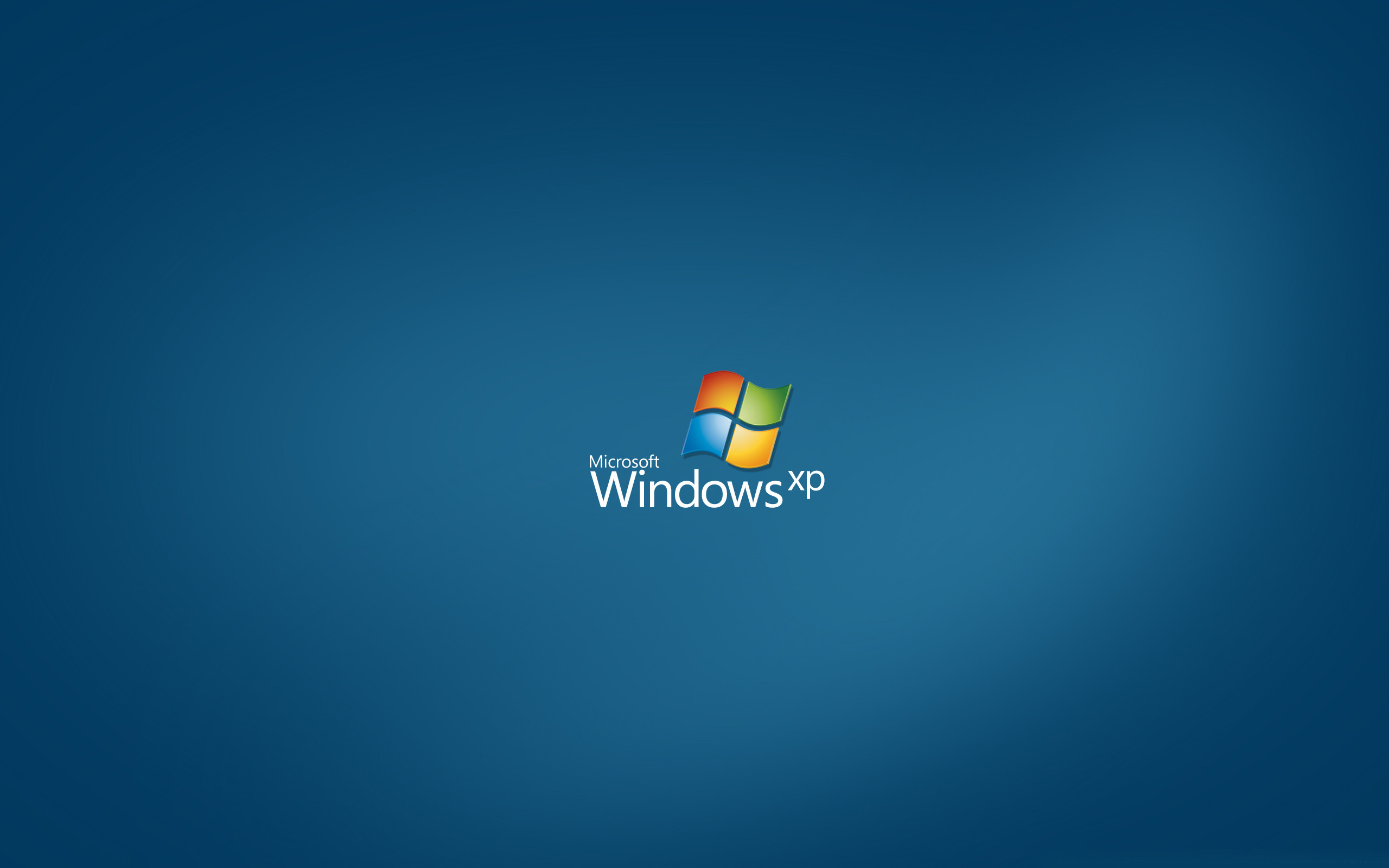 Windows XP, Logo Windows, Sfondo blu, 2560x1600, wallpaper desktop