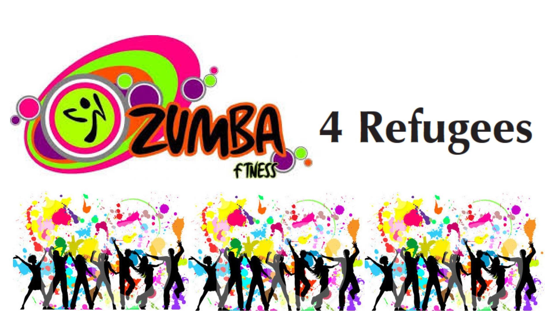 Zumba Fitness, Zumba 4 Refugees, Silhouette danzanti, Colori, Full HD, sfondo per PC e portatile