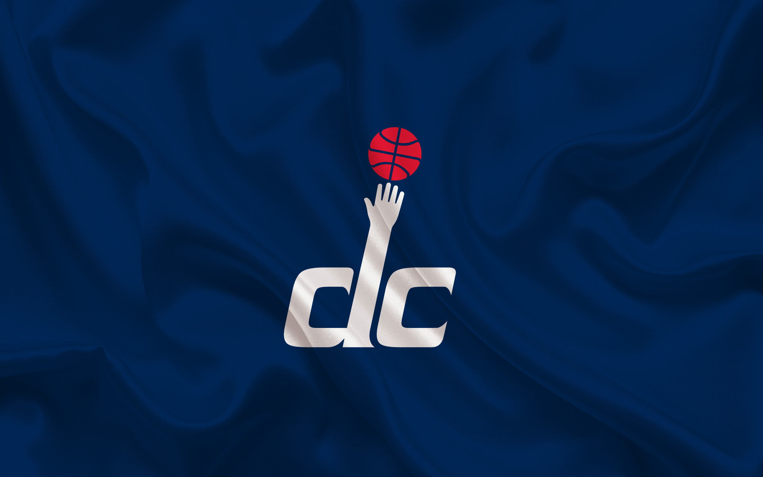 Washington Wizards, NBA, Logo, Bandiera blu, 2K, sfondo per PC