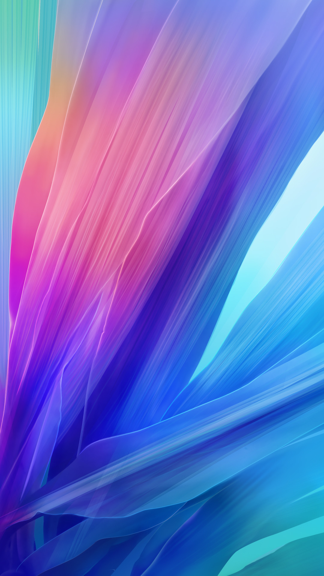 Astratto, Piume colorate, Viola, Blu, Full HD, sfondo iPhone 7 Plus