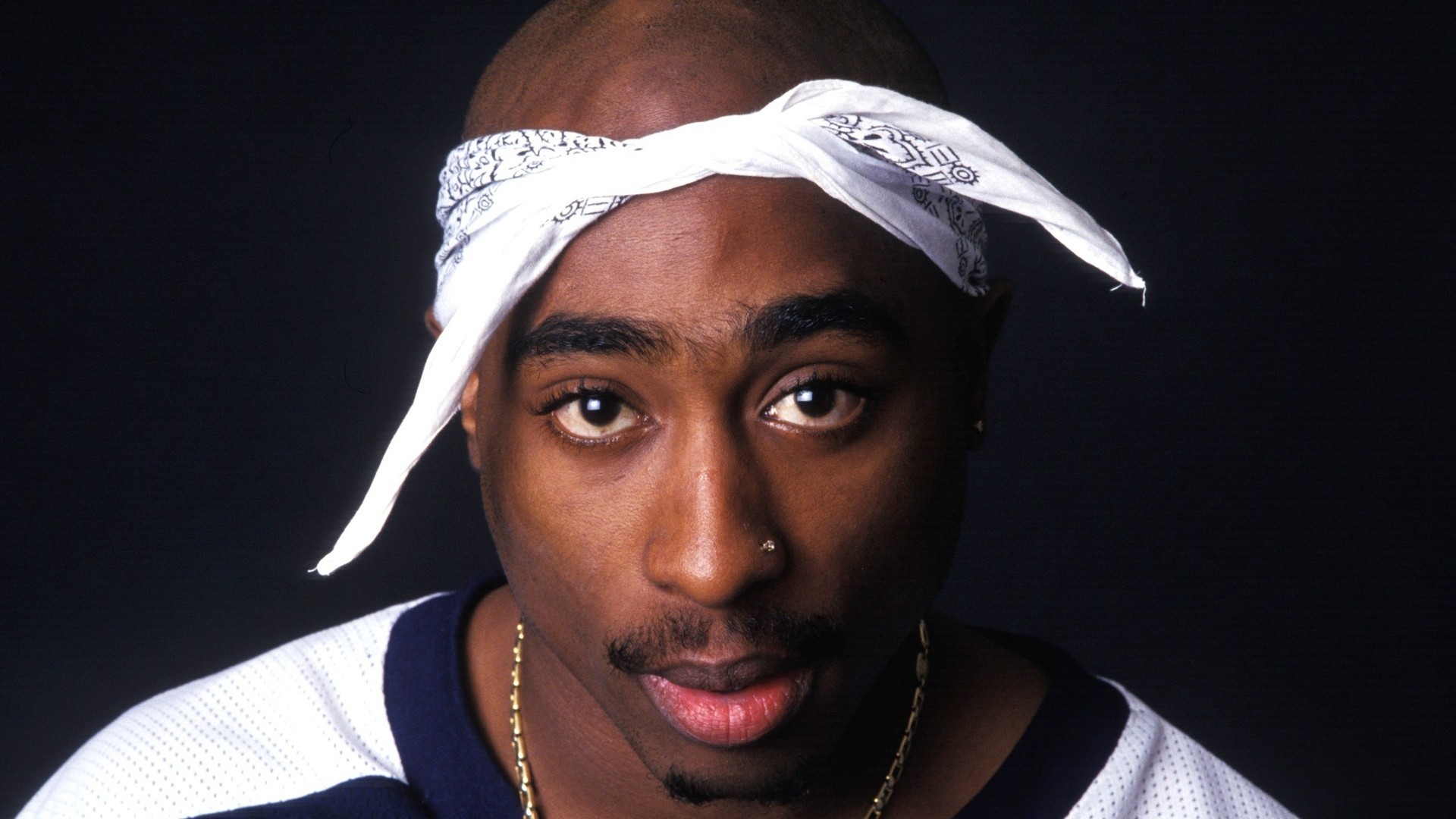 Tupac Shakur, 2Pac, Bandana, Ritratto, 16:9 Full HD, sfondo widescreen