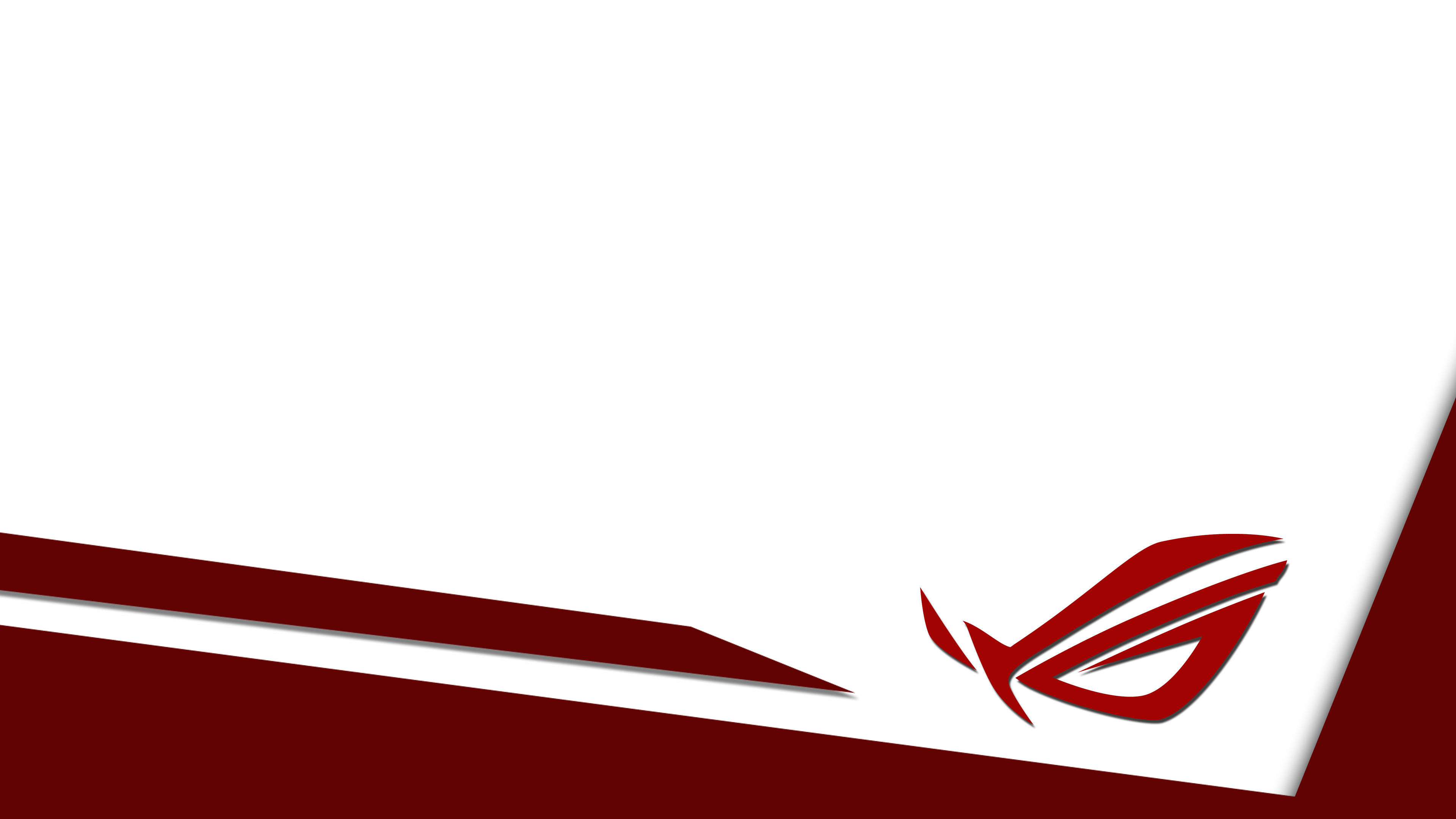 Asus ROG, Logo, Sfondo bianco, Minimalismo, 4K, wallpaper per PC