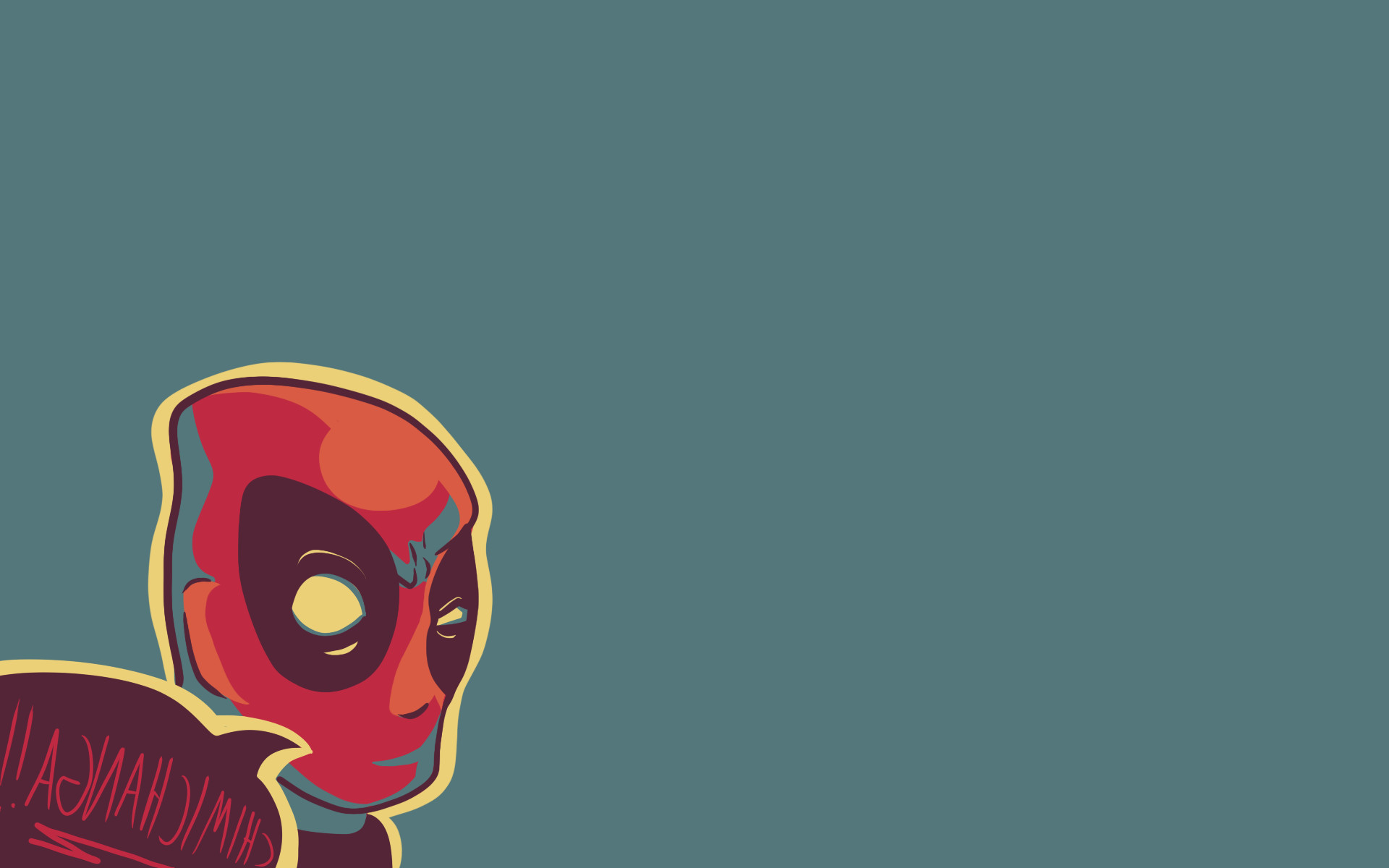 Deadpool, Arte vettoriale, Verde acqua, 1920x1200, sfondo MacBook Pro
