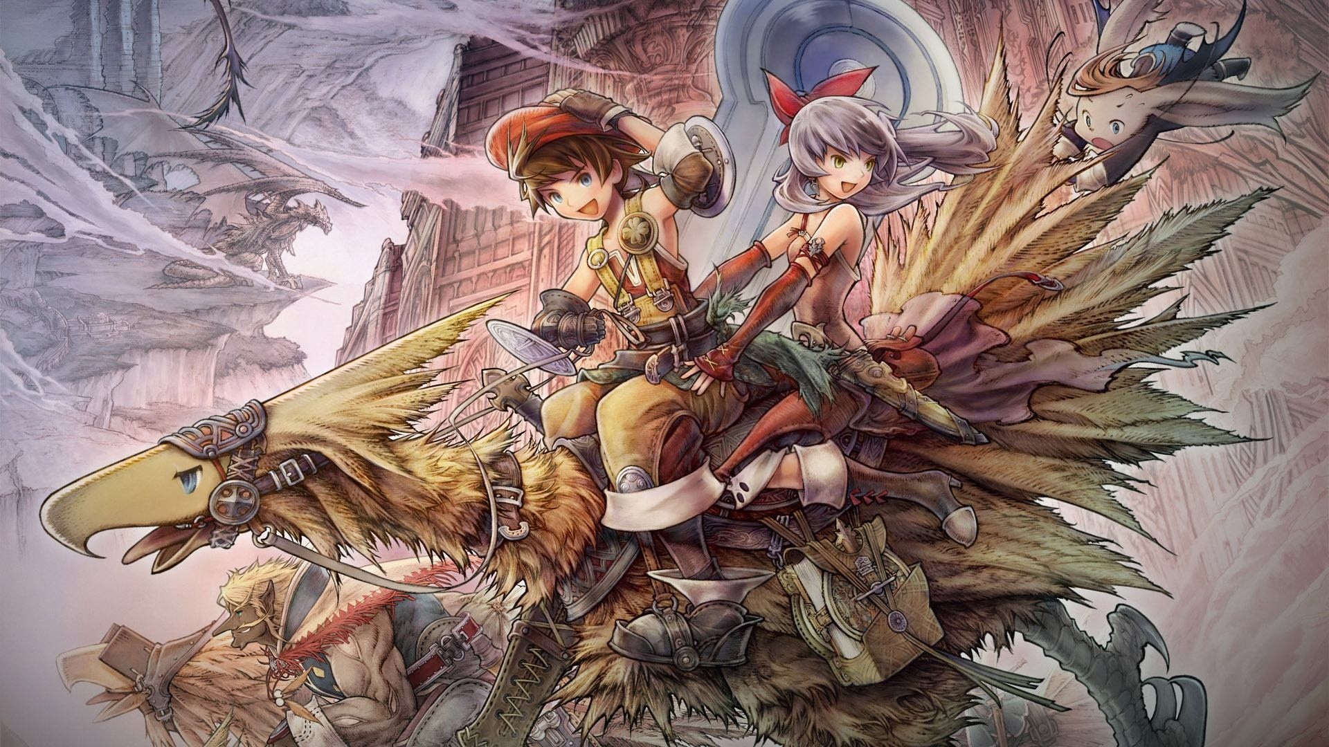 Chocobo, Final Fantasy, Fan art, Avventura, 1920x1080, immagine di sfondo