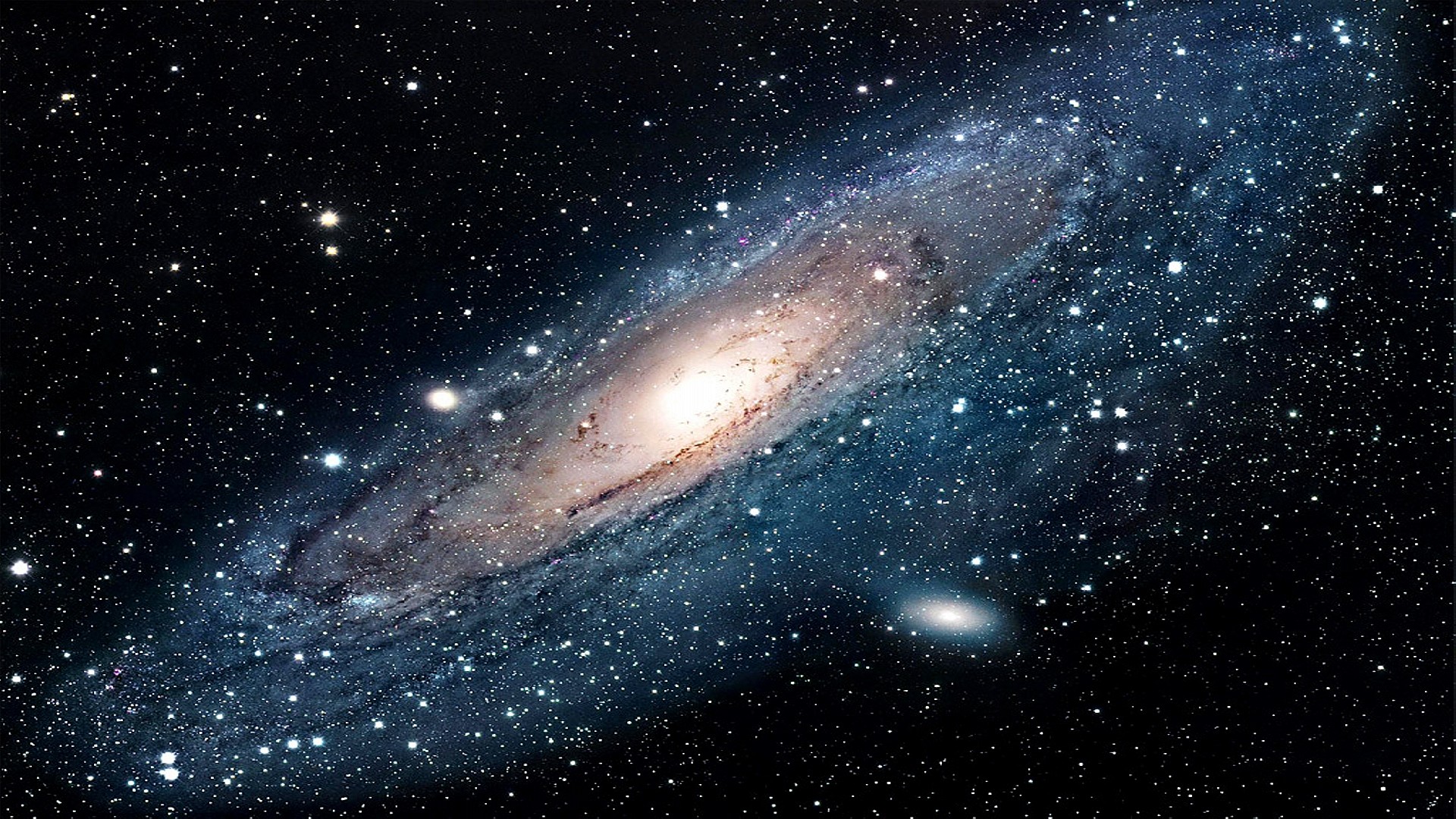 Galassia di Andromeda, M31, Galassia a spirale, Stelle, Full HD, wallpaper per desktop