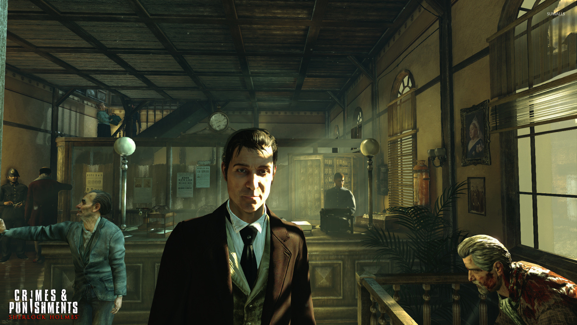 Sherlock Holmes: Crimes & Punishments, Sherlock Holmes, Videogioco, Interno vittoriano, sfondo 1080p