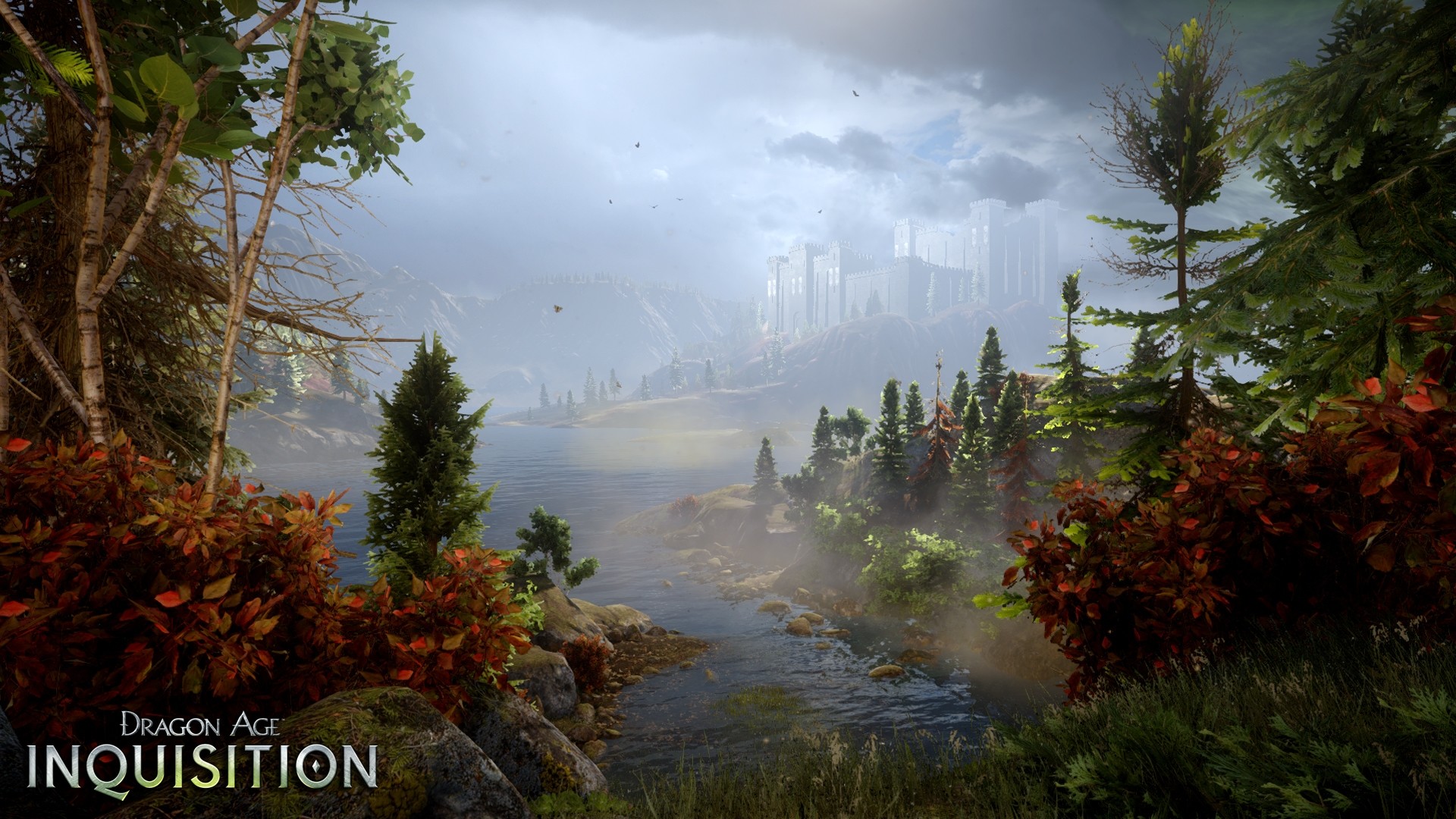 Dragon Age: Inquisition, Paesaggio, Fiume, Autunno, 1920x1080, immagine di sfondo
