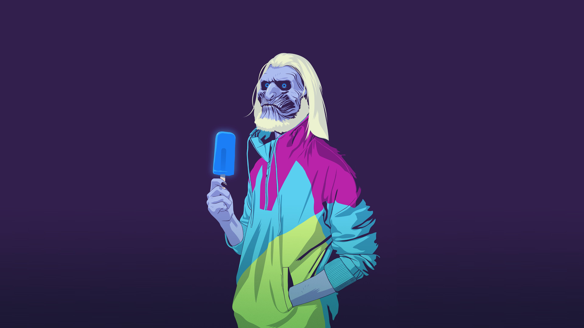 Il Trono di Spade, Estraneo, Ghiacciolo, Parodia, Viola, Full HD, sfondo per PC e portatile
